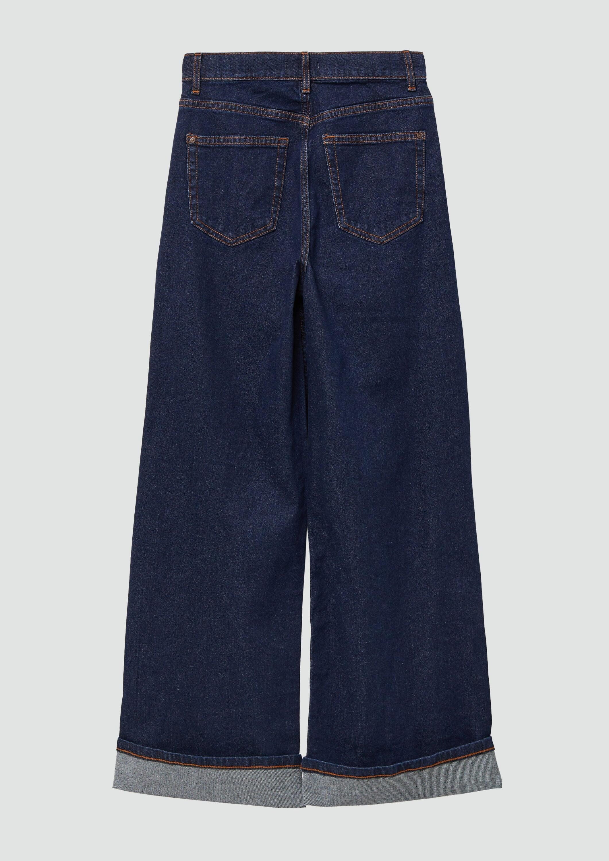 s.Oliver Weite Jeans Jeans-Hose WIDE LEG Jeans / Regular Fit / High Rise / Wide Leg / Aufschlag