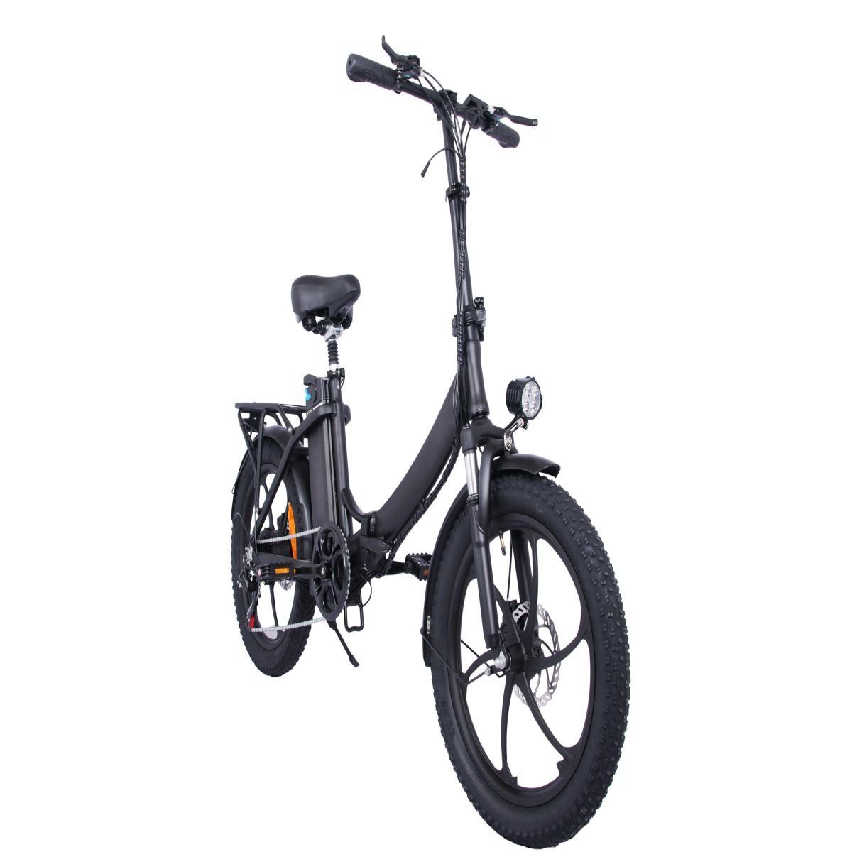 E-Bike Erwachsene Getriebe,für 20"Elektrofahrrad,7 Schwarz Geschwindigkeiten Jormftte