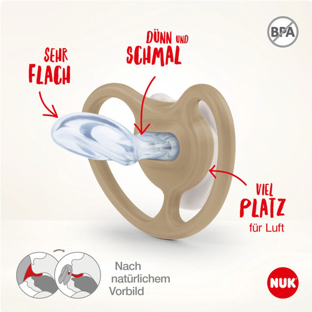 NUK Schnuller NUK Babyschnuller Silikon mit extra Belüftung Vorteilset – Bild 3 von 4