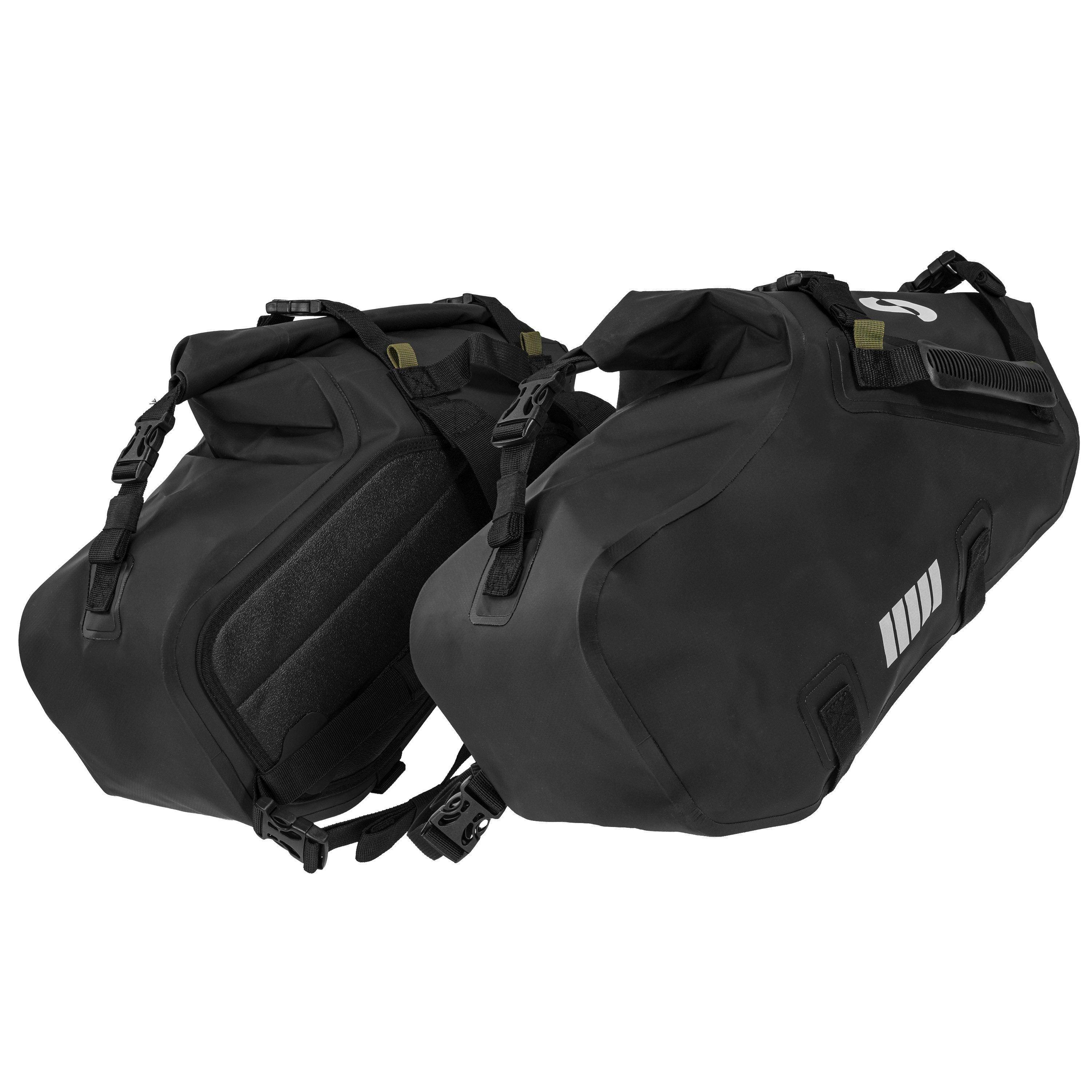 SCHNORR Gepäckträgertasche Seitentaschen 9L - 2er-Set - 18L - wasserdicht