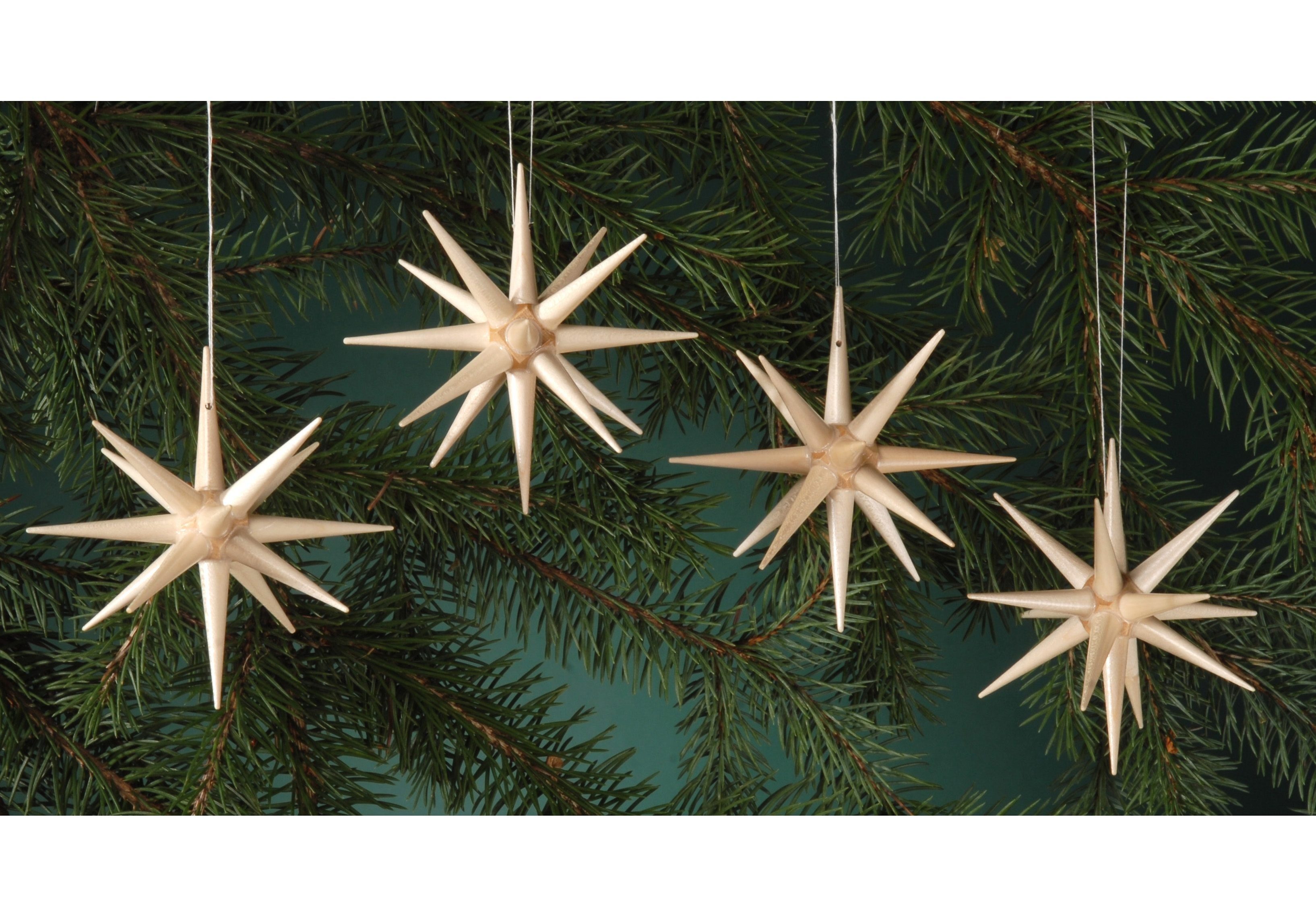 Albin Preissler Christbaumschmuck Weihnachtsdeko, Christbaumschmuck (4-tlg) natur