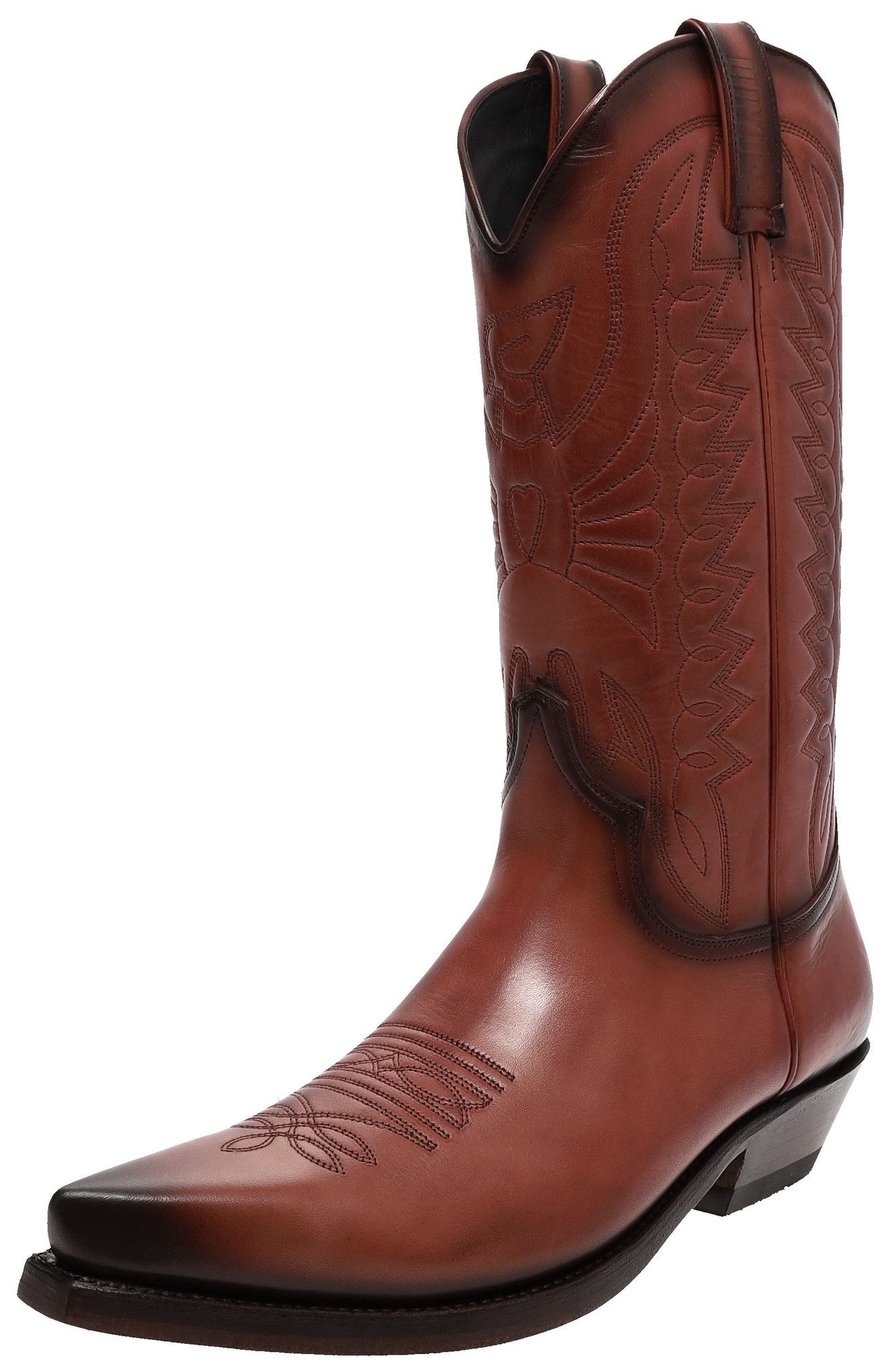 Mayura Boots VINTAGE 1920 Braun Cowboystiefel Rahmengenähte Westernstiefel