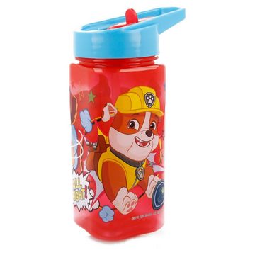 PAW PATROL Trinkflasche Chase & Rubble, Kinderflasche mit Tragegriff & Trinkkappe 530 ml BPA frei