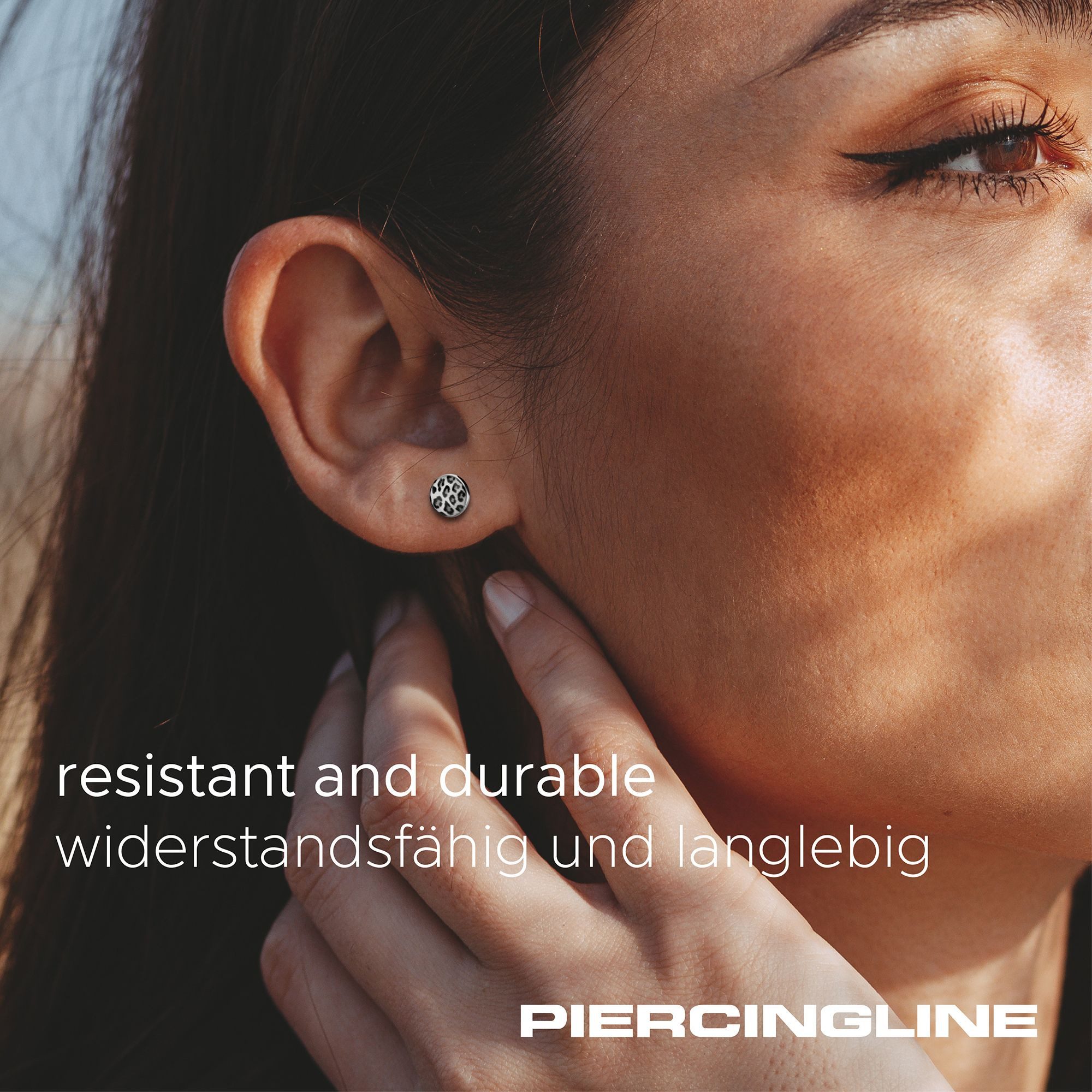 FILANGO Paar Ohrstecker Chirurgenstahl Ohrstecker LEOPARD (Ohrstecker, 1-tlg)