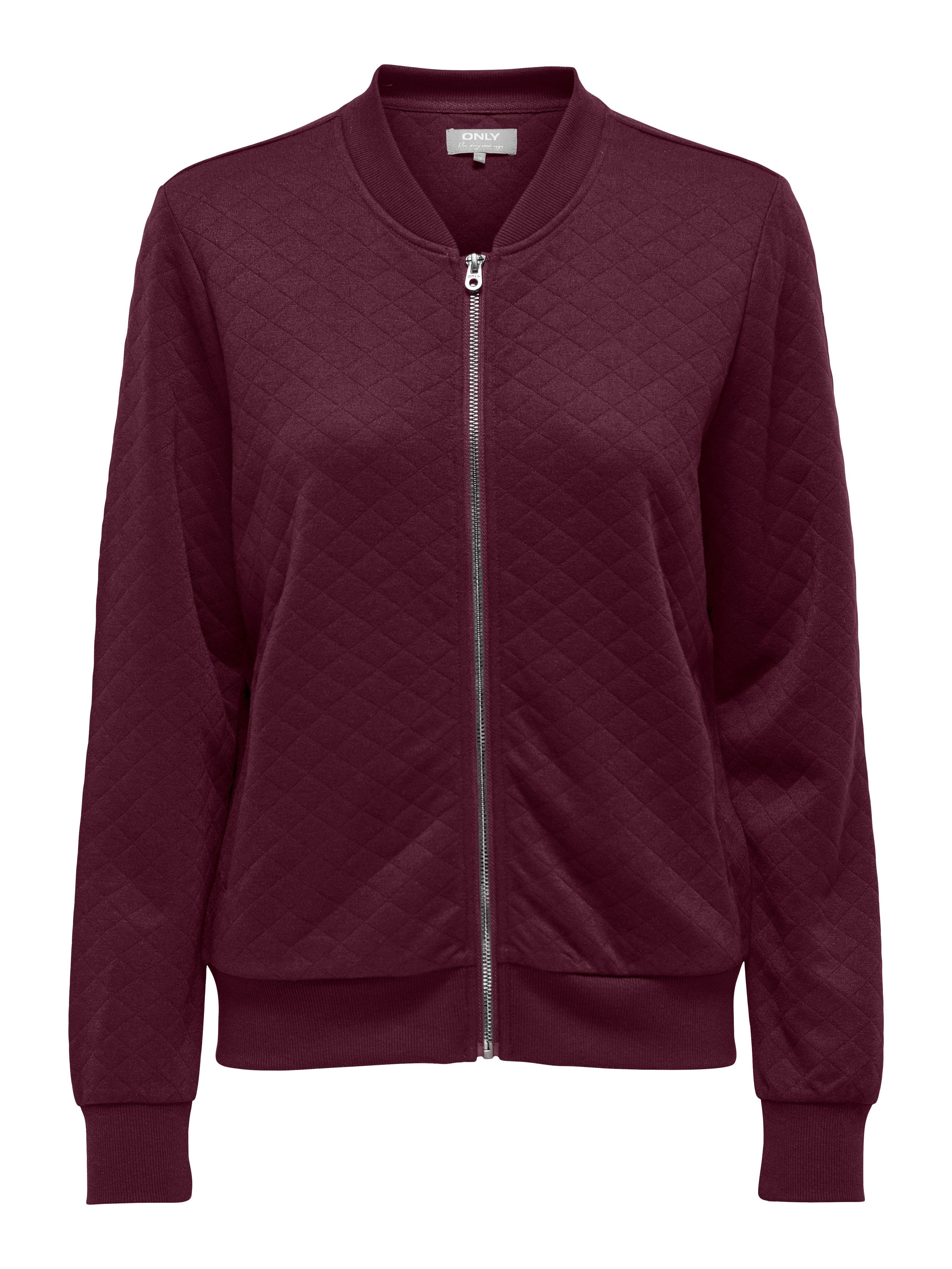 ONLY Sweatjacke ONLJOYCE L/S BOMBER SWT NOOS Polyester, regular fit
