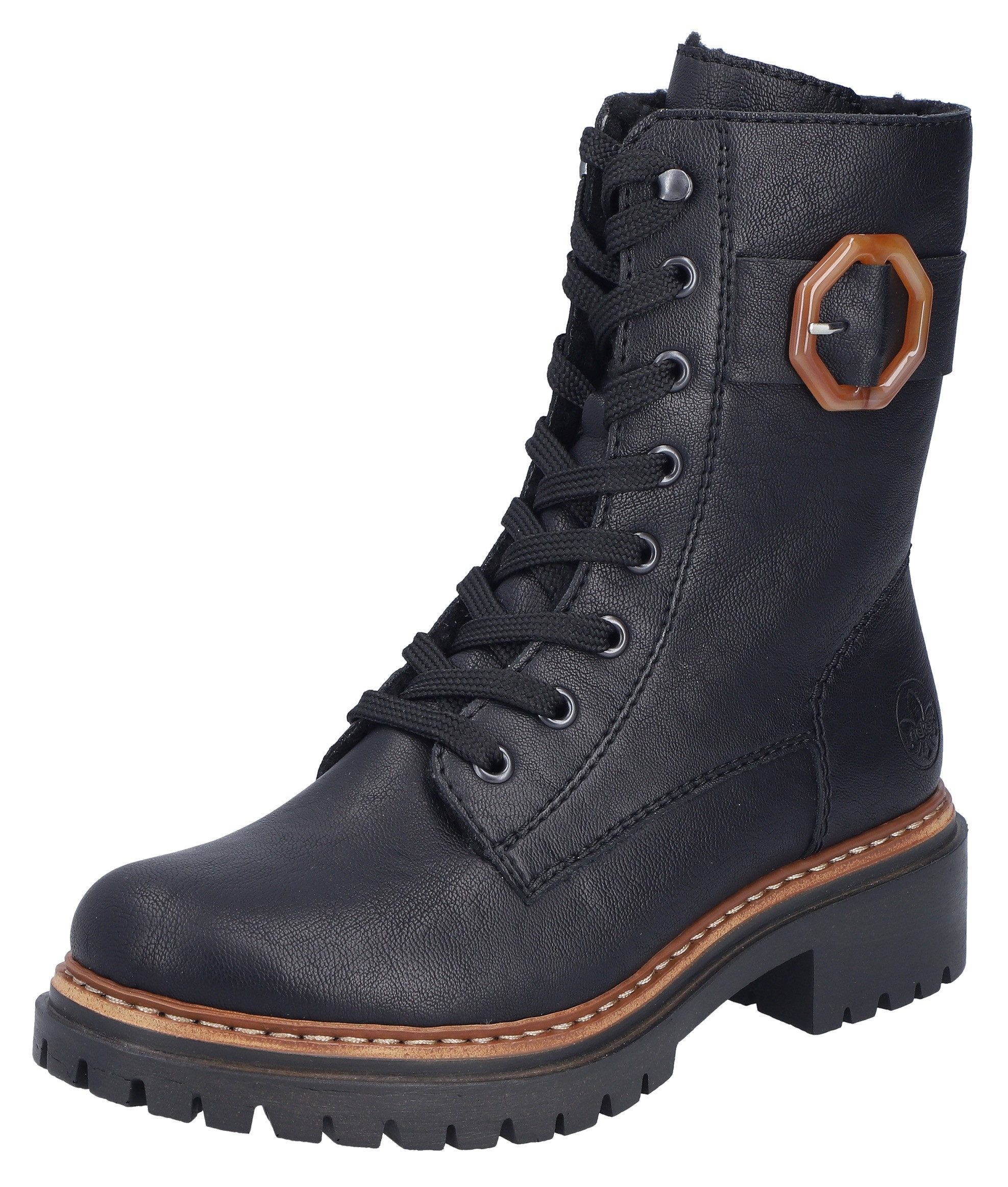 Rieker Winterstiefelette Schnürboots, Schnürstiefelette, Profilsohle, mit günstig online kaufen