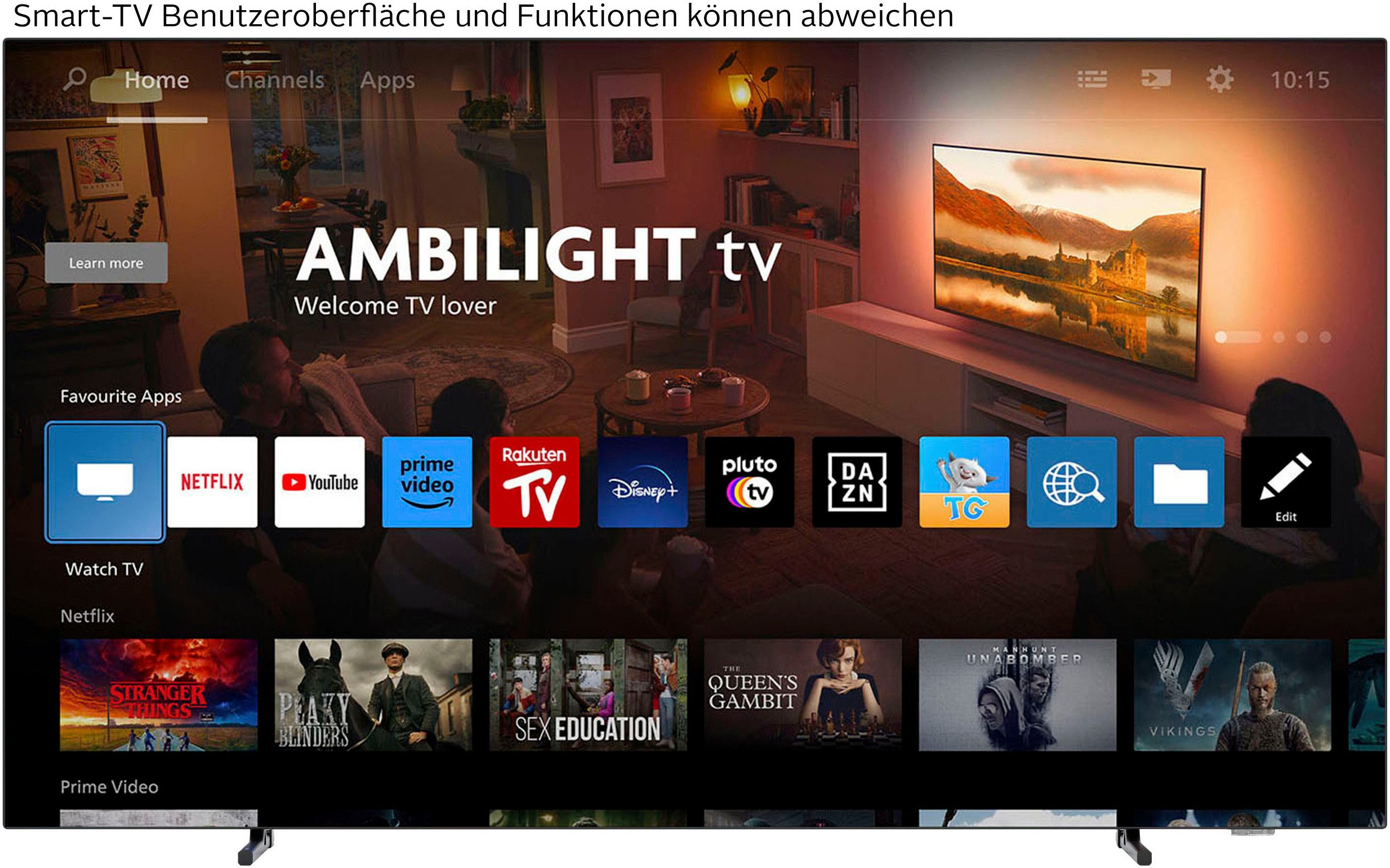 Philips 77OLED760/12 OLED-Fernseher (194 cm/77 Zoll, 4K Ultra HD, Smart-TV)