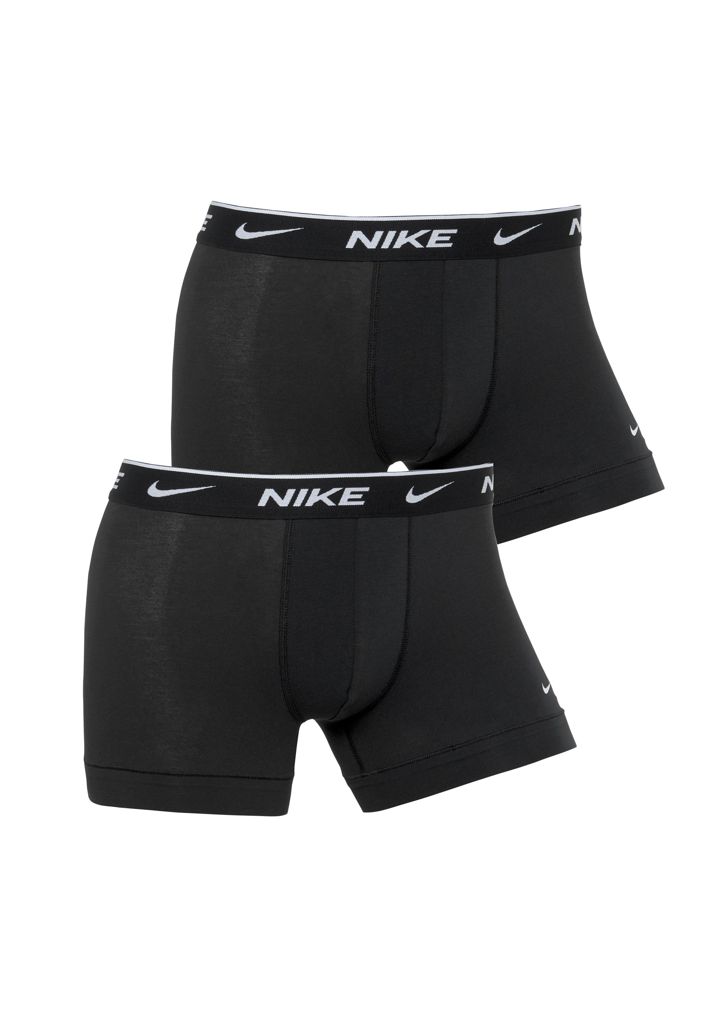 (2-St) NIKE 2PK Underwear Logo-Elastikbund TRUNK Trunk mit NIKE