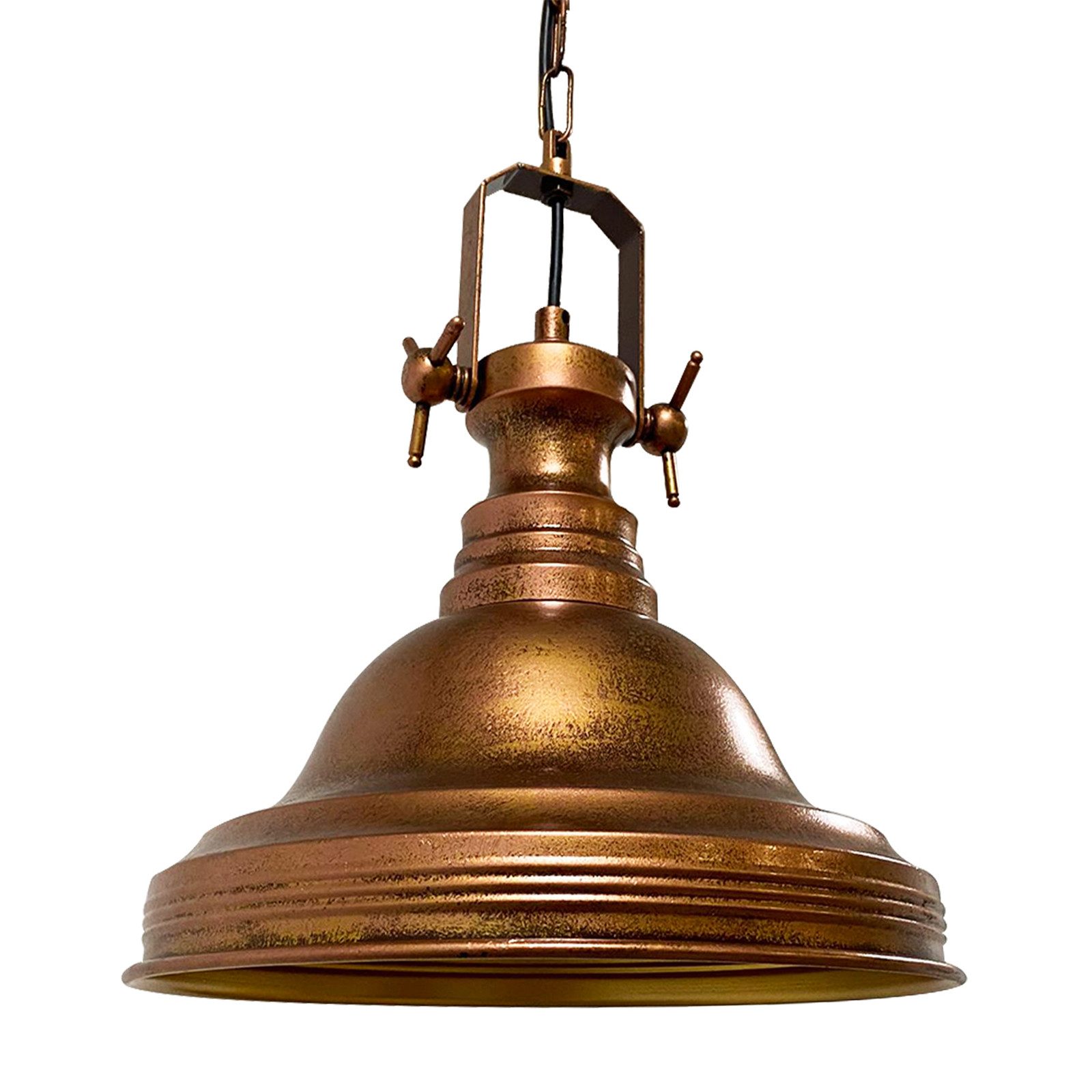 Bamyum Pendelleuchte Bamyum Pendelleuchte Ulmete Handgemalte Deckenlampe Ø30 cm Metall Lamp, ohne Leuchtmittel