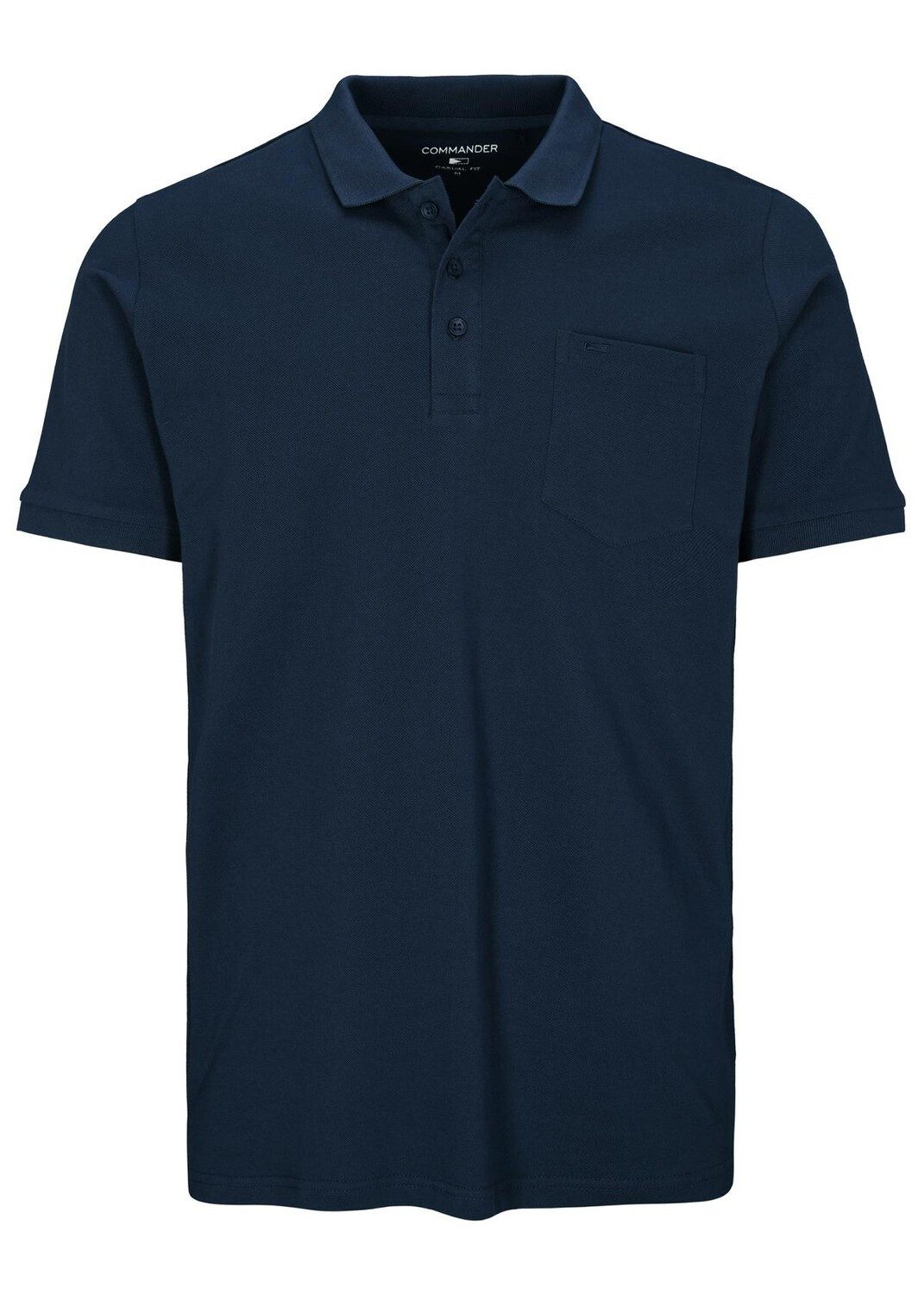 COMMANDER Poloshirt Basic in hochwertiger Qualität mit Brusttasche