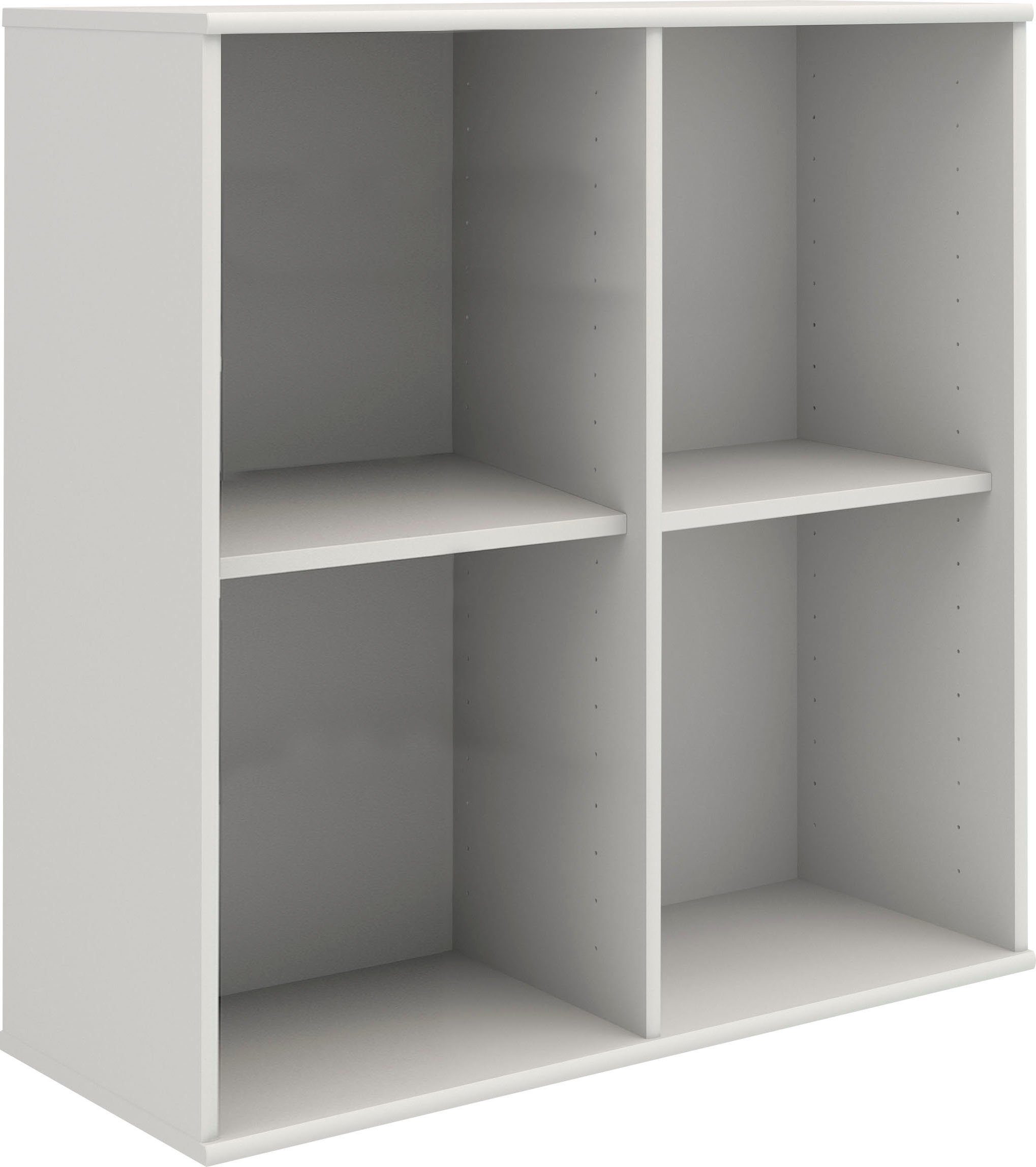 Hammel Furniture Bücherregal Mistral KUBUS Wandregal – hochwertig & flexibel, langlebig, 1-tlg., Modernes Designregal – stehend oder hängend – T:27 cm