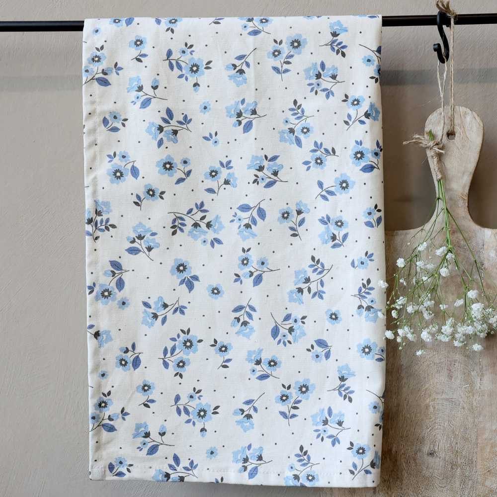Chic Antique Geschirrtuch Chic Antique Geschirrtuch AIX Weiß mit blauen Blumen
