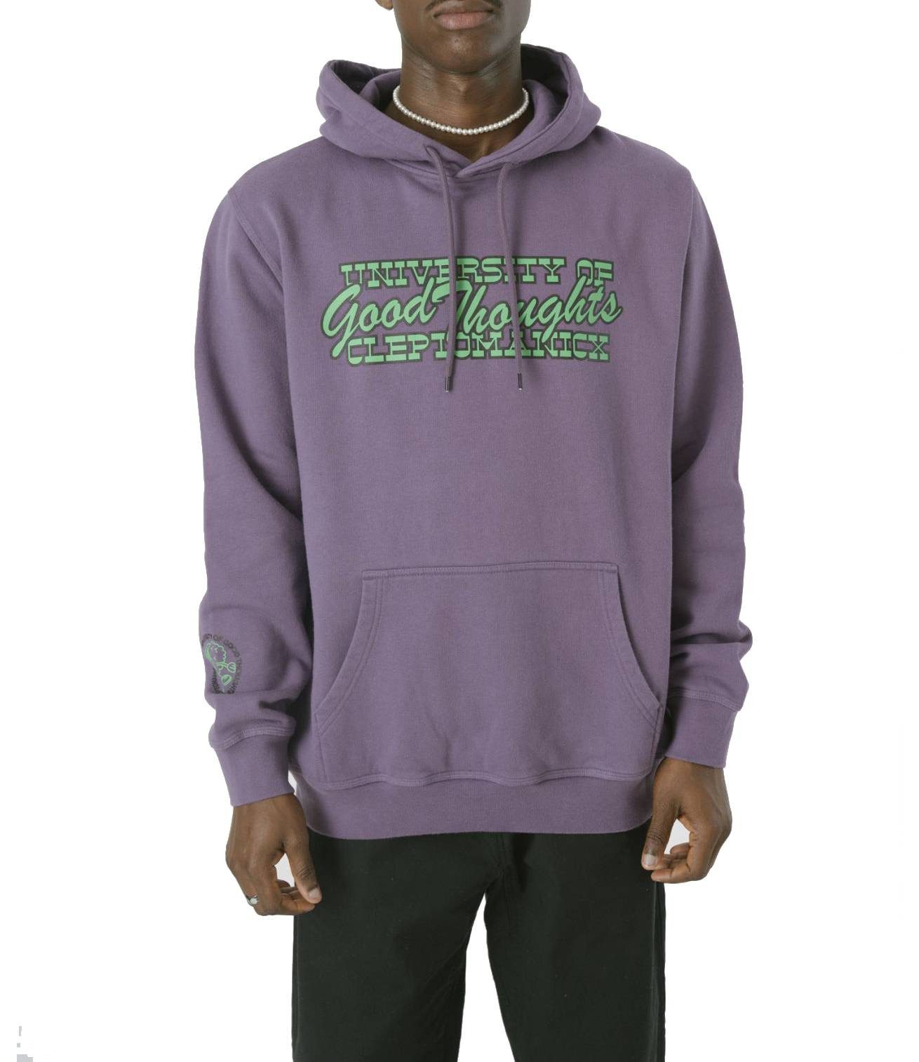 Cleptomanicx Hoodie Hoodie Cleptomanicx University (1-tlg) Großer "Cleptomanicx" Logo-Stitch auf der Vorderseite