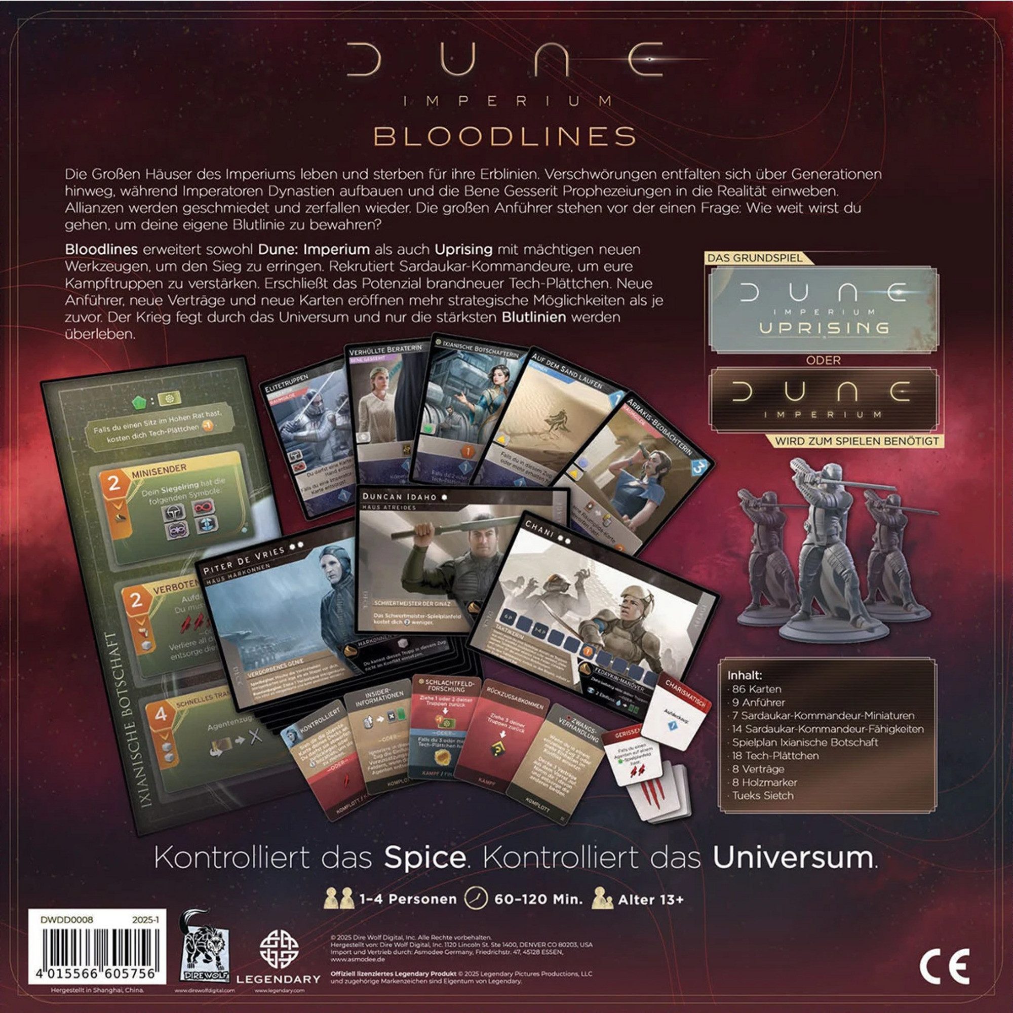 Asmodee Spiel Asmodee Dune: Imperium - Bloodlines, Brettspiel