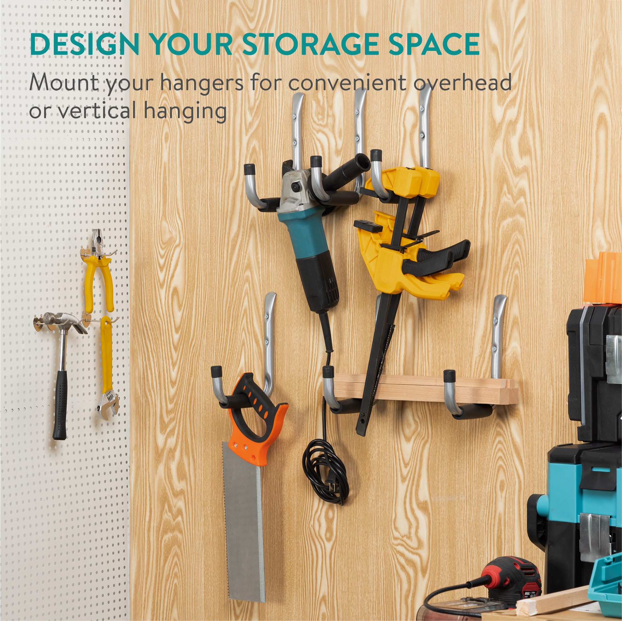 Aluminium Tischhaken Stanzfrei - Starker Schultaschenhaken Für Schreibtisch