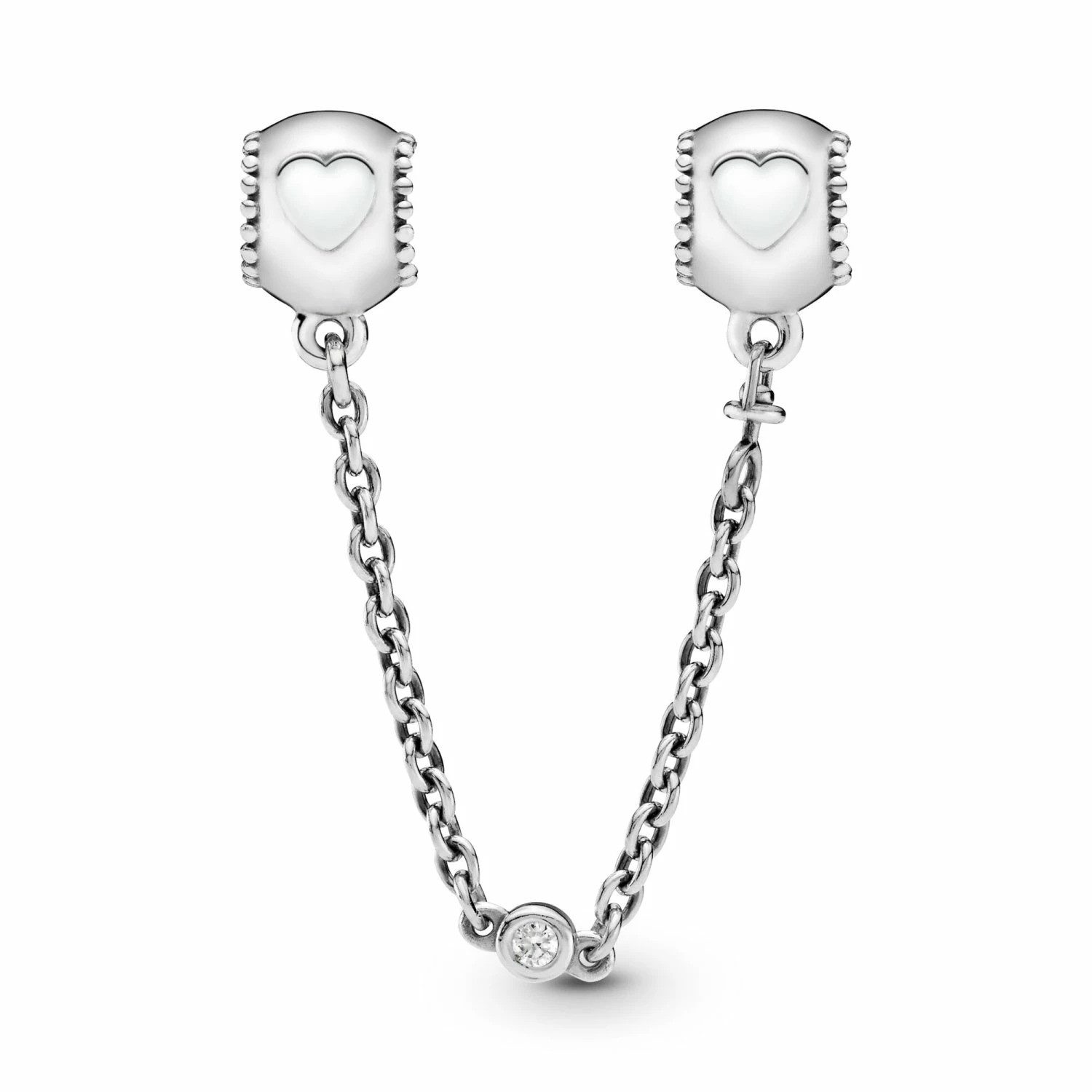 Pandora Bead Komfortkette Geprägte Herzen