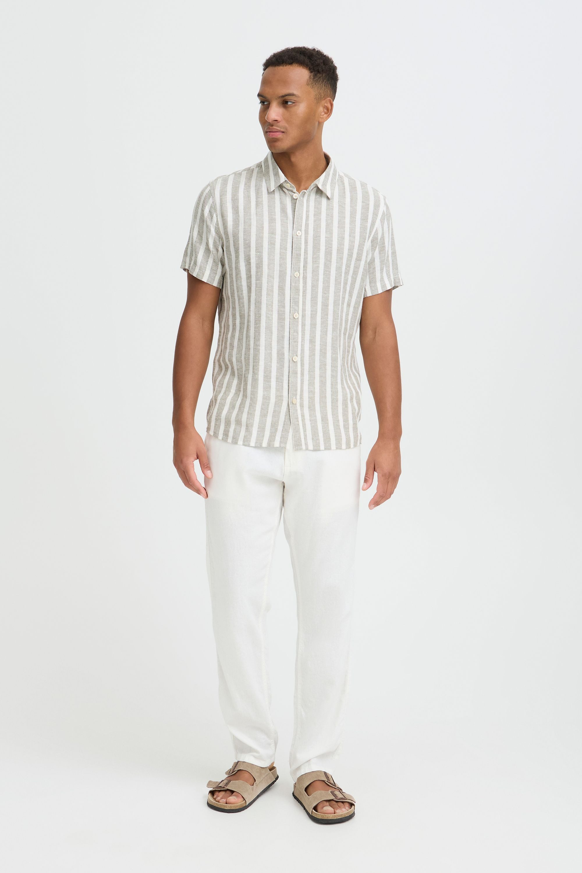 Blend Leinenhose BHLikan Stylische Chinohose aus Leinen-Viskose-Mix