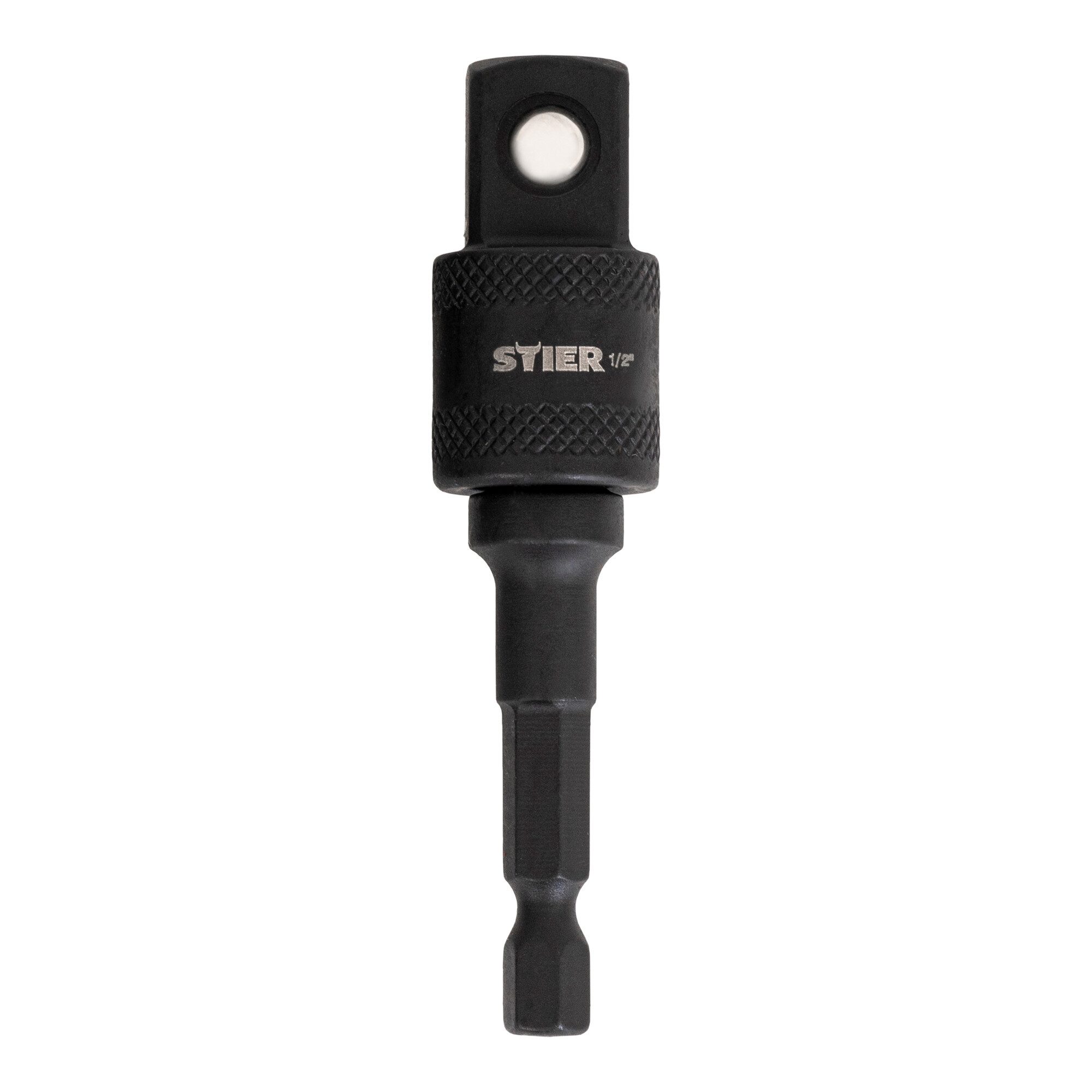 Stier Steckschlüssel STIER Bit Adapter, 1/4 Zoll Antrieb, Vierkant hohl, Aufnahme von Steck