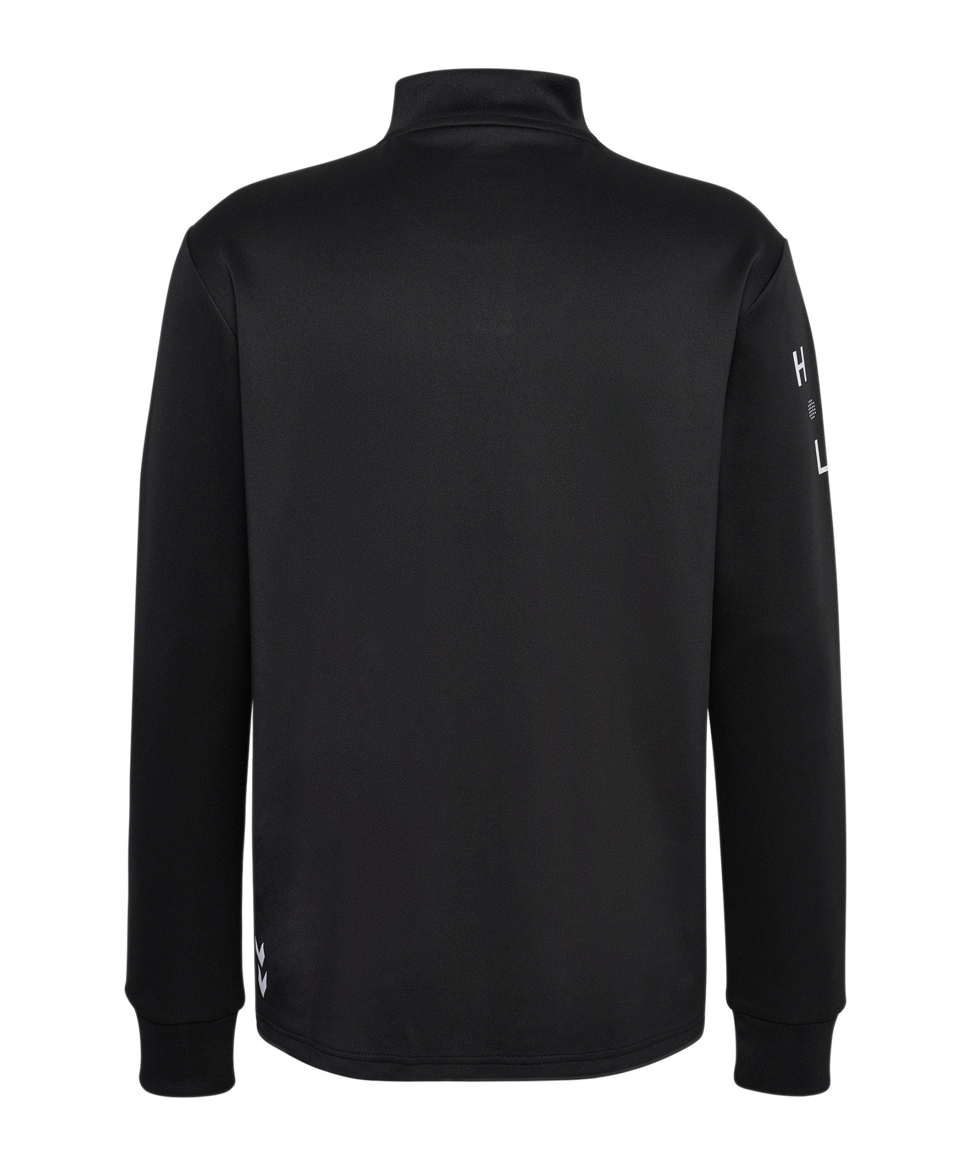 hmlCOURT Sweatshirt hummel Sweatshirt schwarz HalfZip