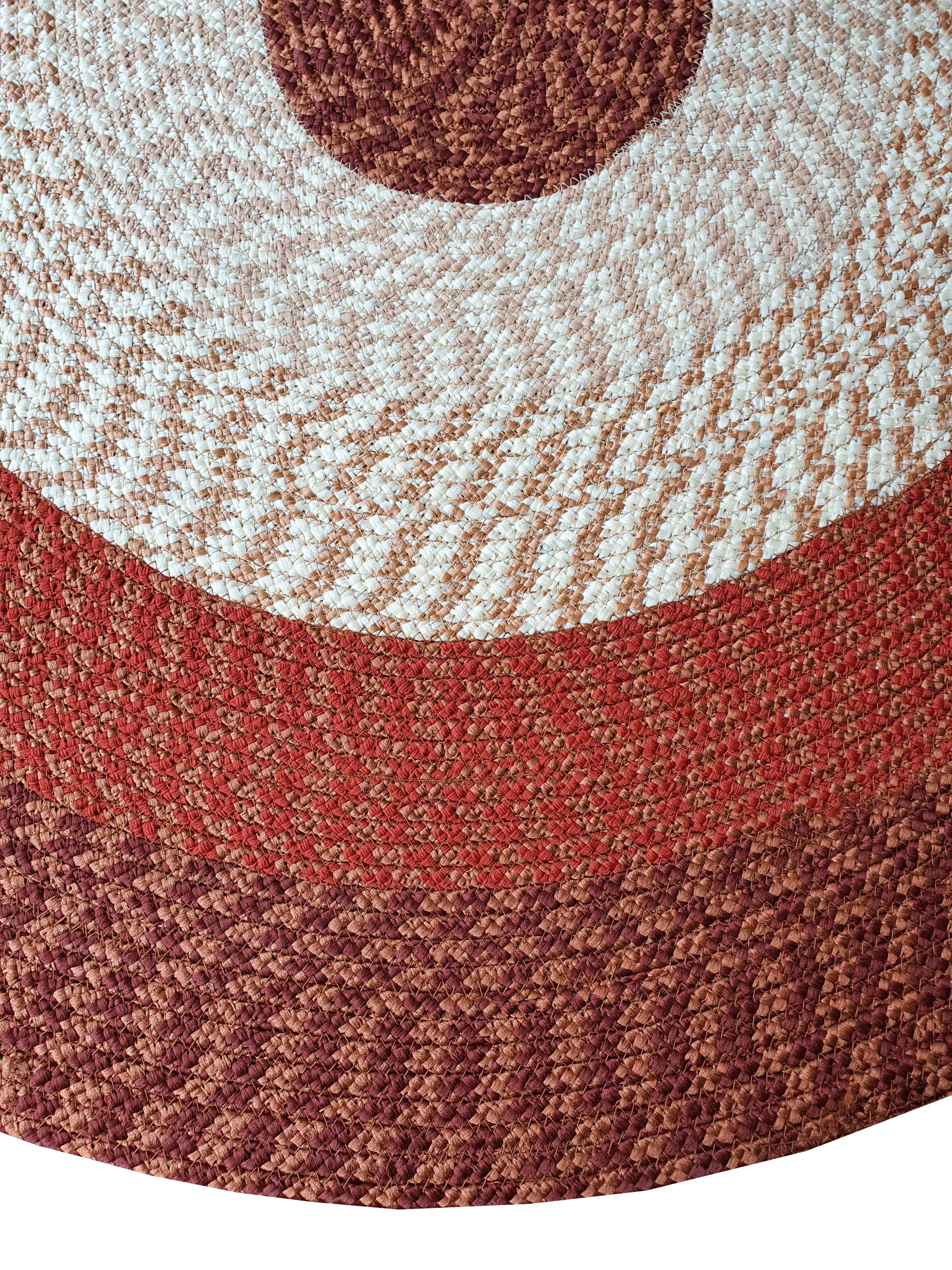 Dreams Teppich Flecht-Teppich, oval, Höhe: 10 mm, Flachgewebe, gestreift, handgefertigt, Scandi Look, Wohnzimmer