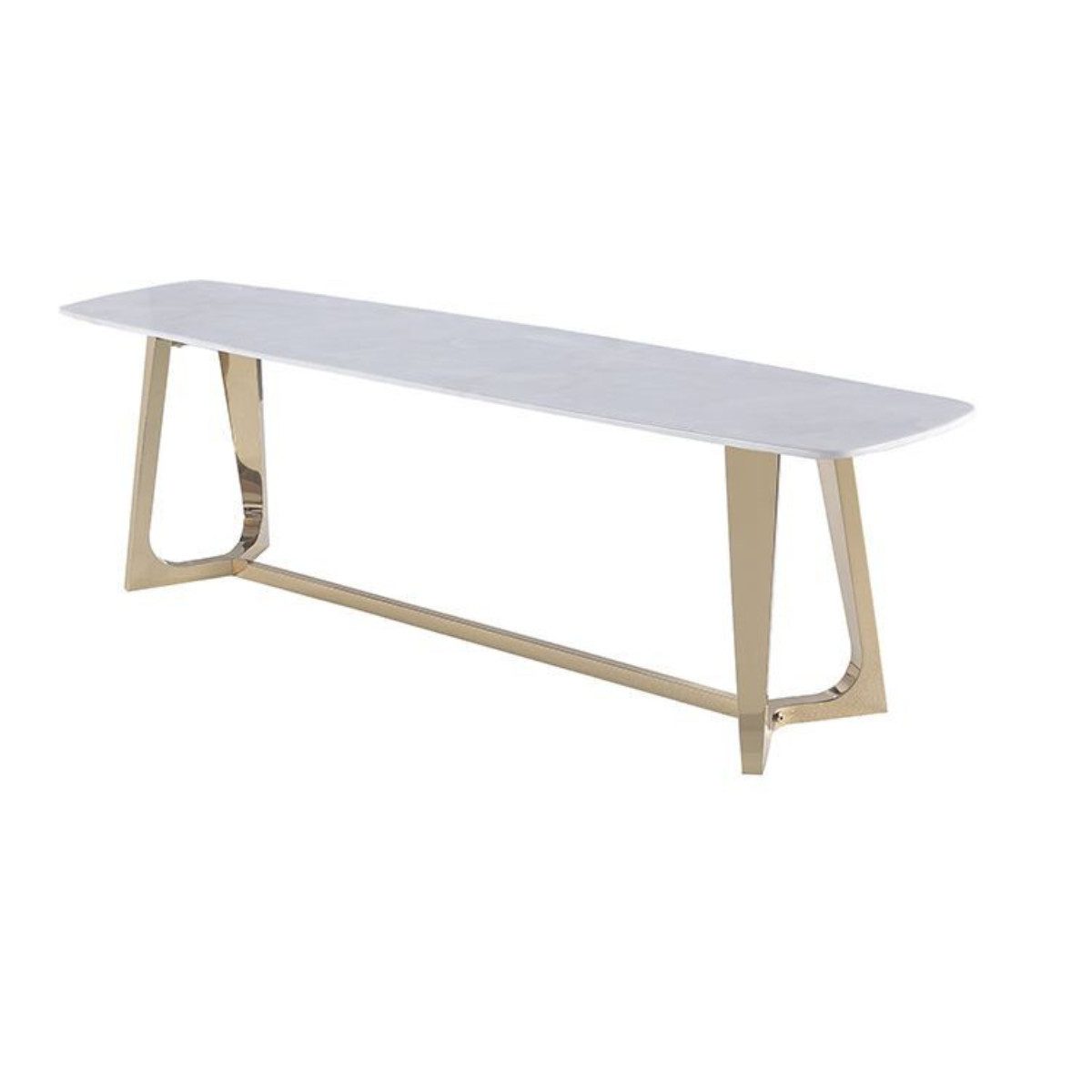 alesvelt TV-Bank Bari modern rechteckig Tischplatte aus Marmoroptik 180 cm