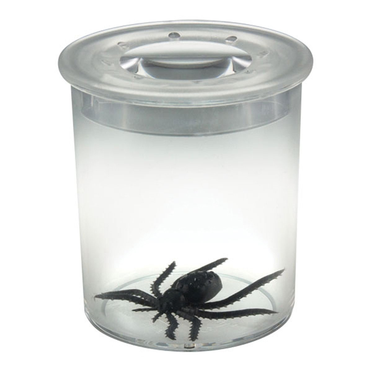 Edu-Toys Becherlupe 2 Becherlupen Insektenbetrachter Lupendose, Beobachtungsdose, 2-tlg., Sammeldose teilbar, klarsichtig robust