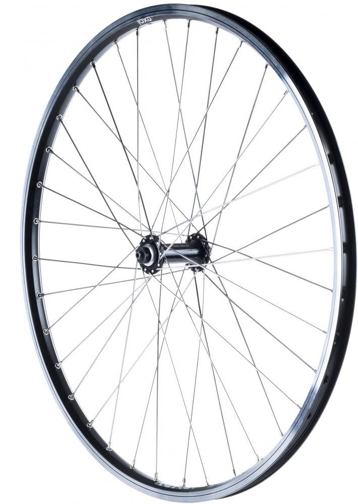 Exal Laufrad Exal VR MX19 26 Zoll Vorderrad schwarz/silber - stabiles ATB-Laufrad m