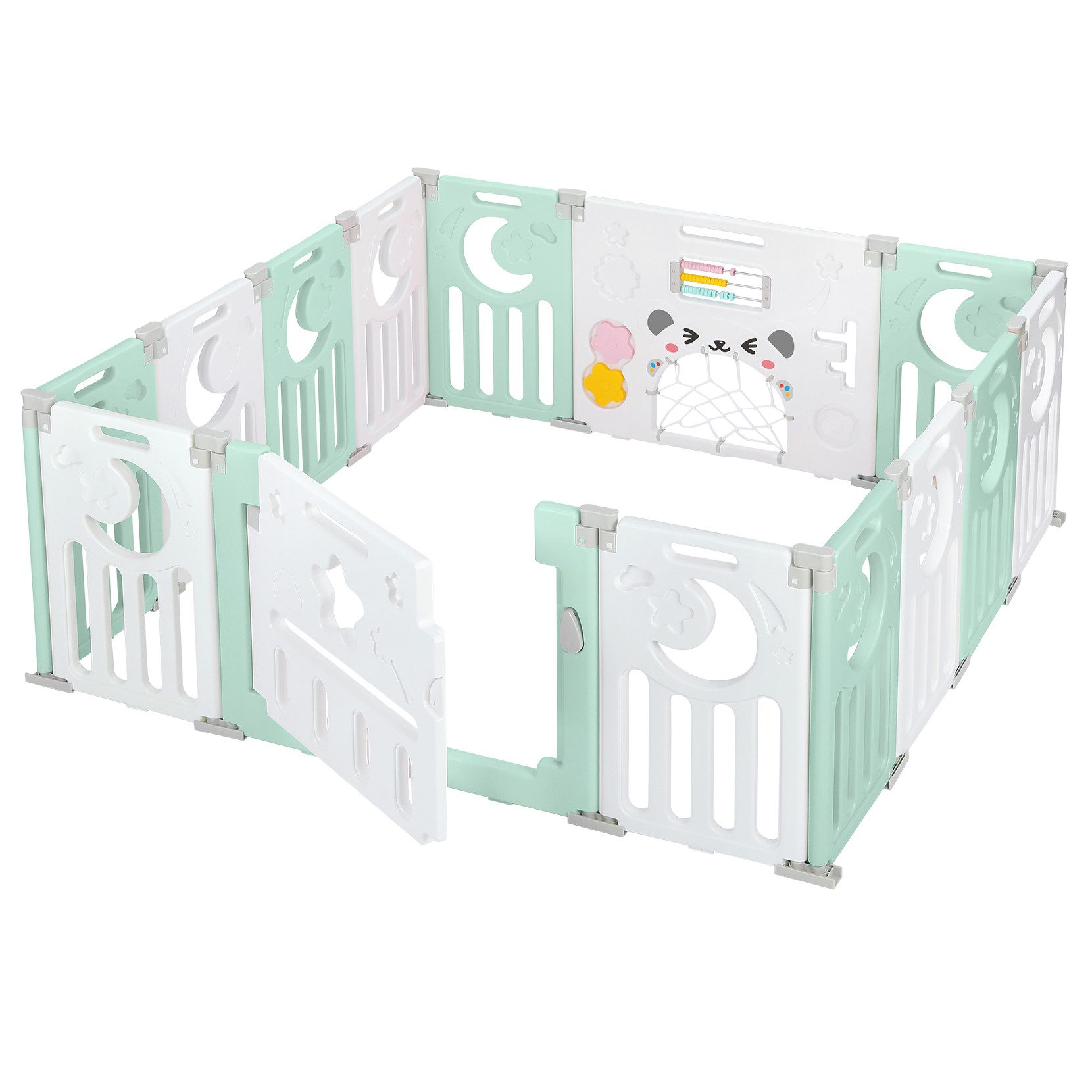 OUNUO Laufstall baby Laufgitter klappbar mit günstig online kaufen