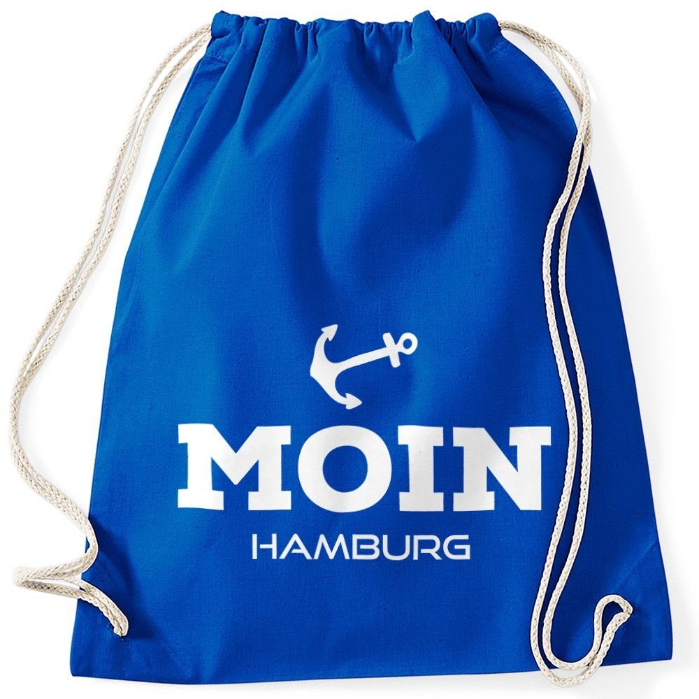 Damen Handtaschen MoonWorks Turnbeutel Turnbeutel Moin Hamburg Anker Moonworks®