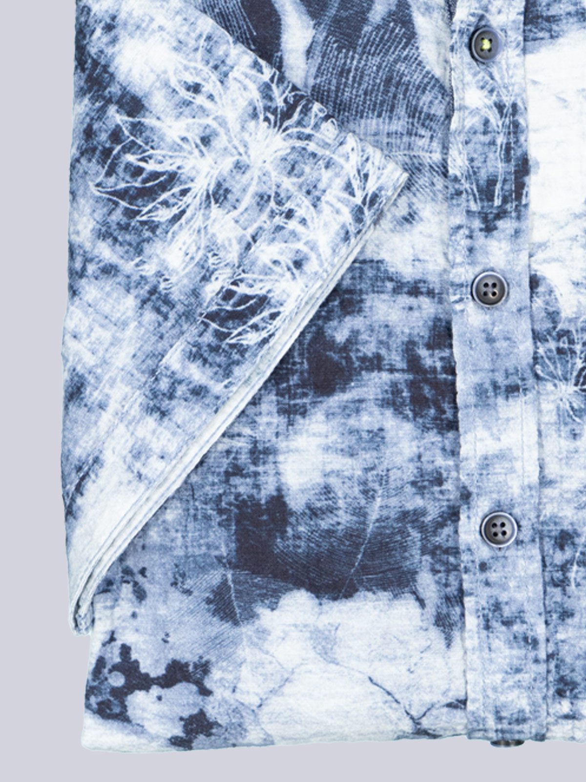 Engbers Kurzarmhemd Herren Kurzarm-Hemd gemustert, Marineblau