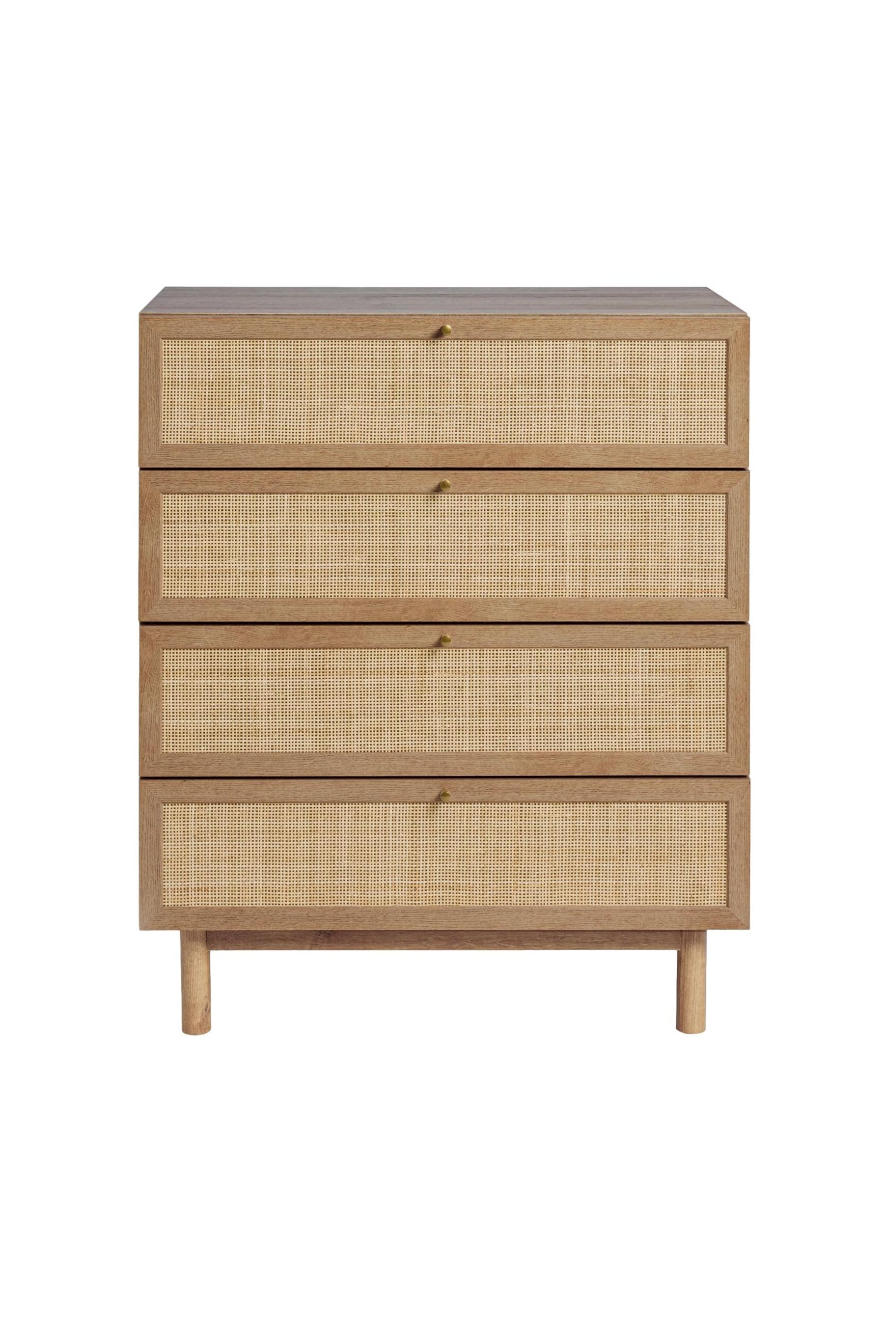 MADE Kommode MADE.COM Pavia Hohe Rattan-Kommode – 4 Schubladen (1 St)