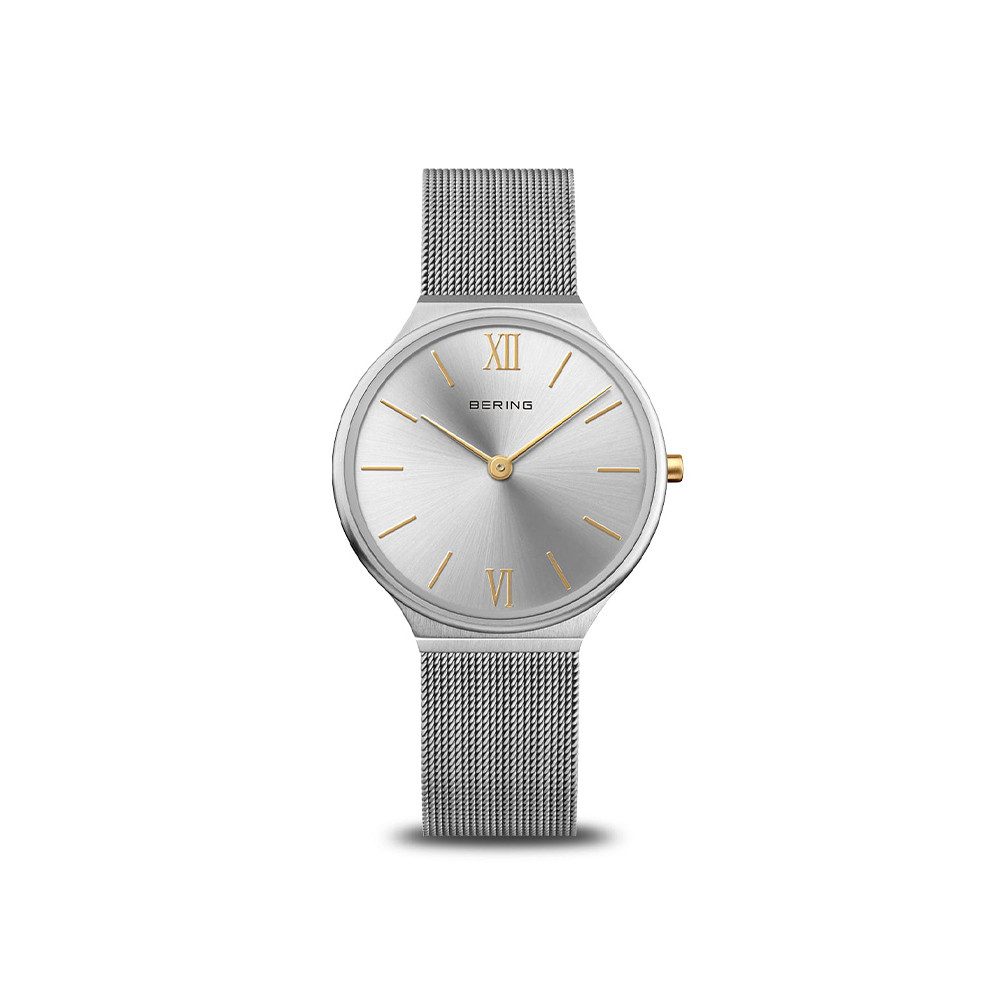 Bering Quarzuhr Bering Ultra Slim silber poliert/gebürstet 18434-010 18434-010, Hochwertiges Produkt mit zeitlosem Design, sorgfältiger Verarbeitung