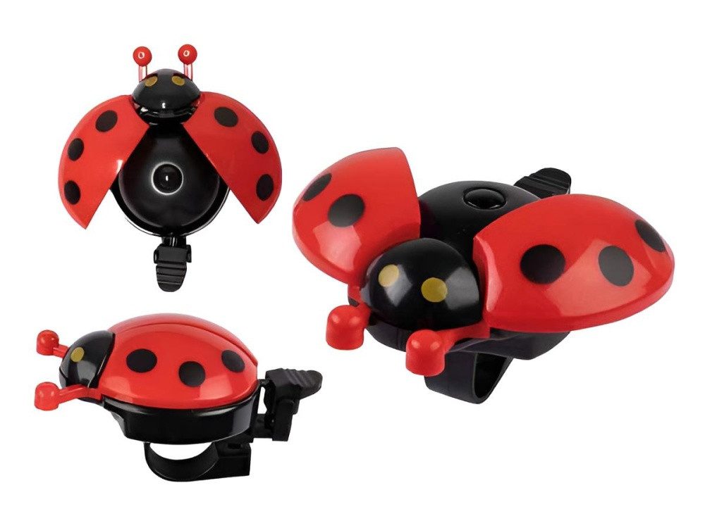 bb Klostermann Fahrradklingel Marienkäfer – Lustige Kinder-Fahrradglocke mit Flügeln, Fun Bell