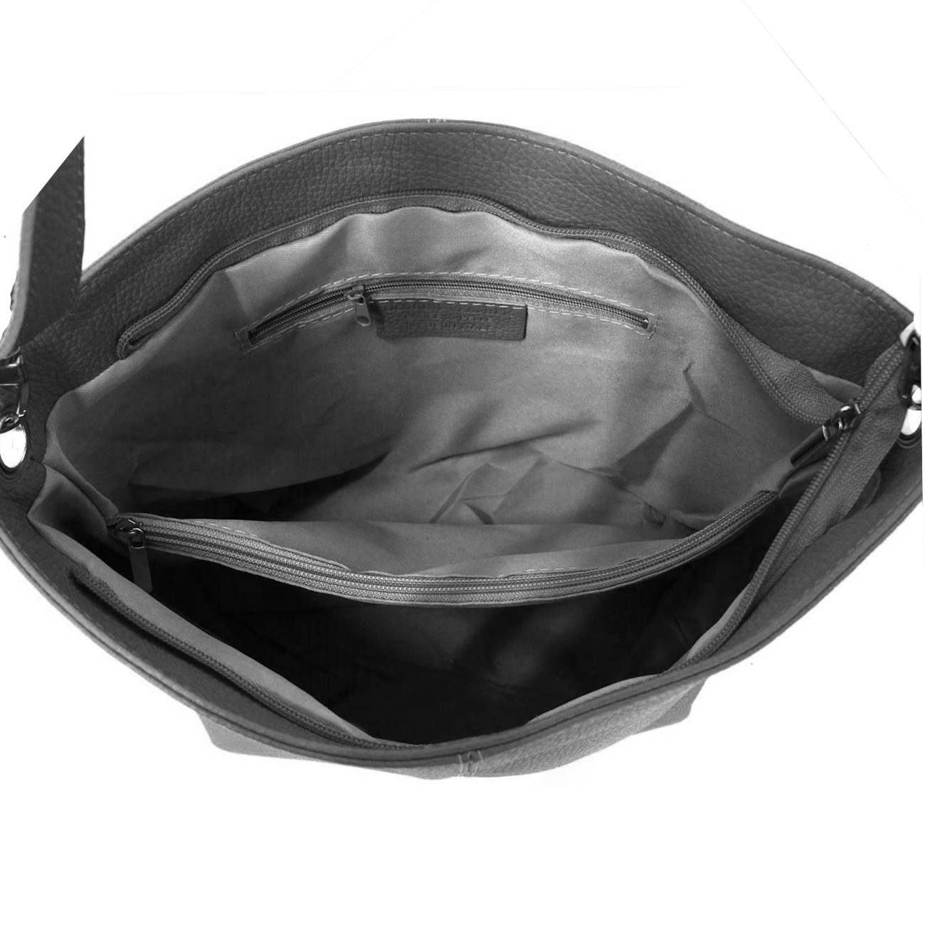 ITALYSHOP24 Schultertasche MADE IN ITALY Damen Leder Tasche Shopper Umhänge günstig online kaufen