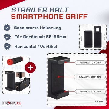 TronicXL Stabilizer Griff für Smartphone iPhone Selfie Stick Kamera Handgriff Selfiestick (Livestreaming, Sport)