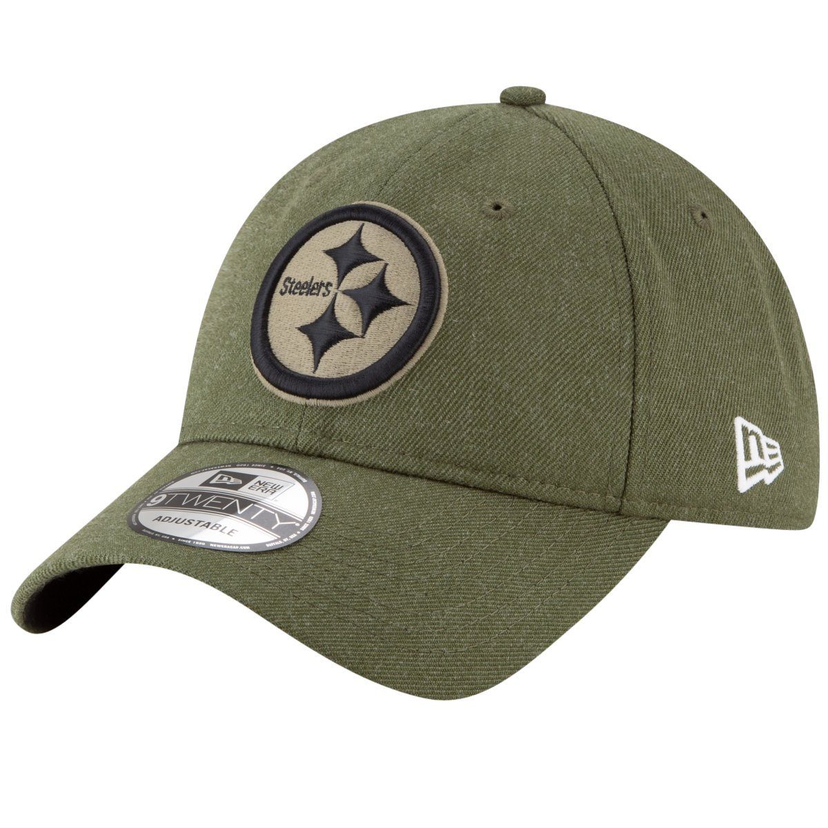 New Era Baseball Pittsburgh NFL Service 9Twenty Steelers Salute to Strapback Cap