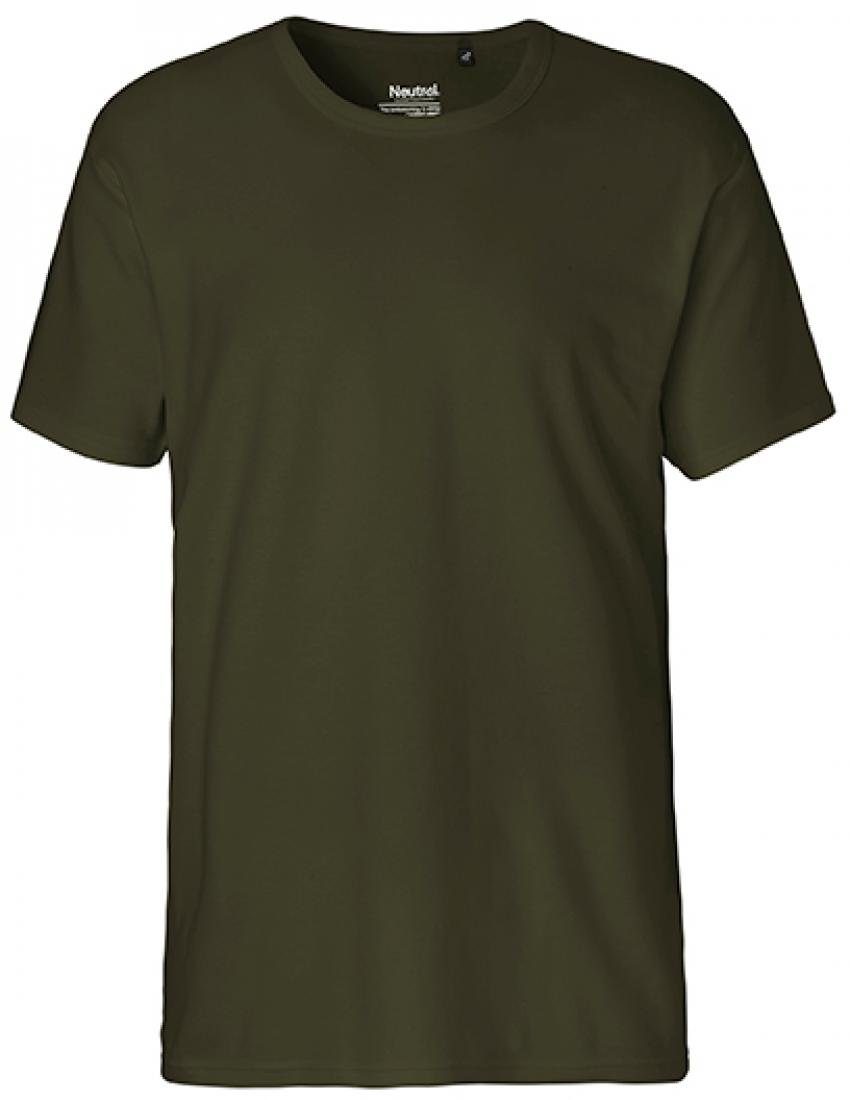 T-Shirt Rundhalsshirt Baumwolle Herren 100% Fairtrade Neutral / Interlock