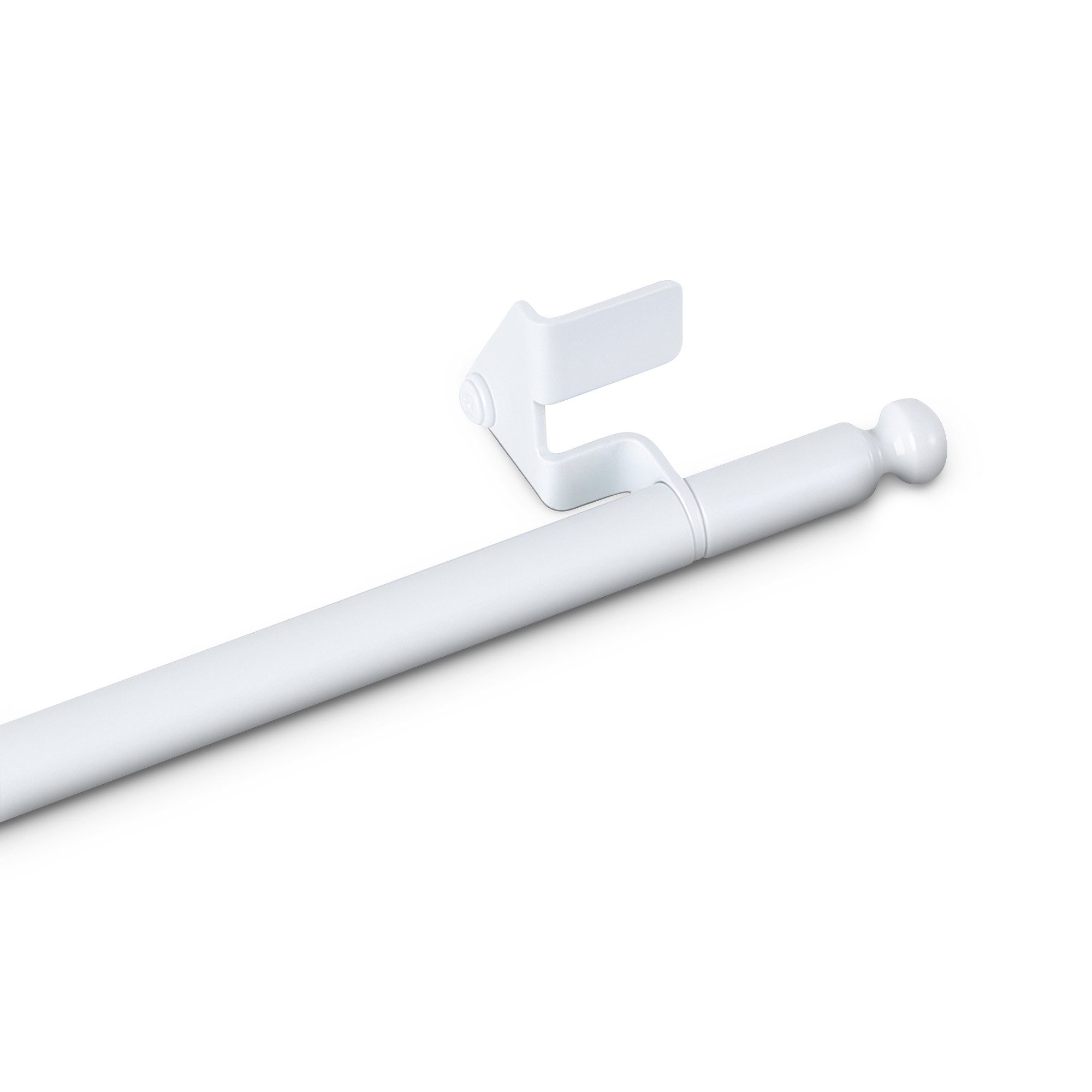 Bestlivings Klemmstange "EASY", Ø 10 mm, 1-läufig, ausdrehbar, ohne Bohren, geklemmt, Metall, für Bistrogardinen, Scheibengardinen, Dekoschals oder saisonale Deko