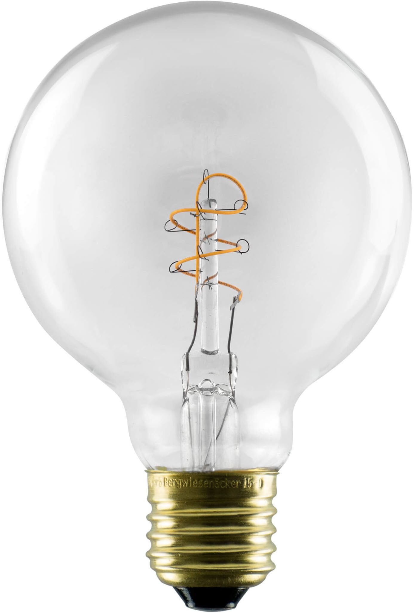 SEGULA LED-Filament LED Globe 80 klar, E27, E27, 1 St., Warmweiß
