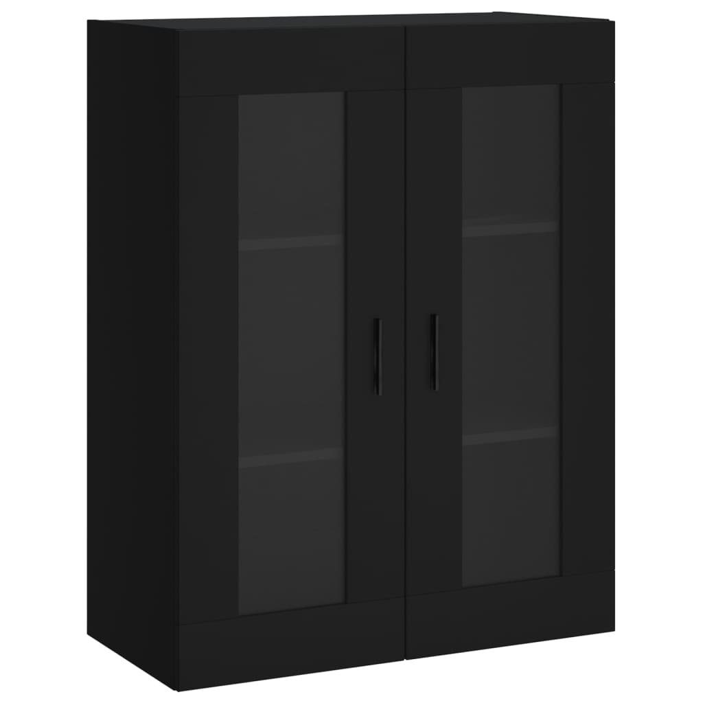 vidaXL Hängeschrank Wandschrank Schwarz 69,5x34x90 cm günstig online kaufen