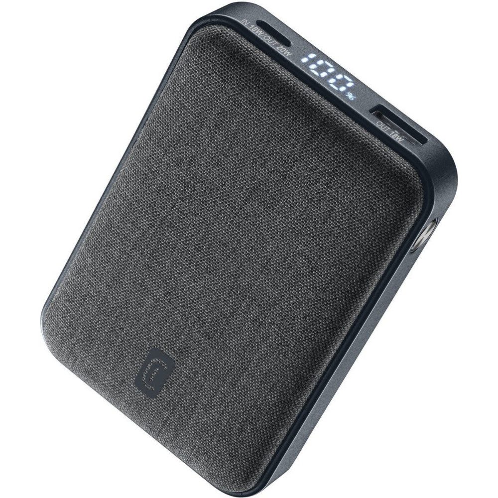 Cellularline PBGLAM10000PDK Powerbank 10.000mAh schwarz Powerbank