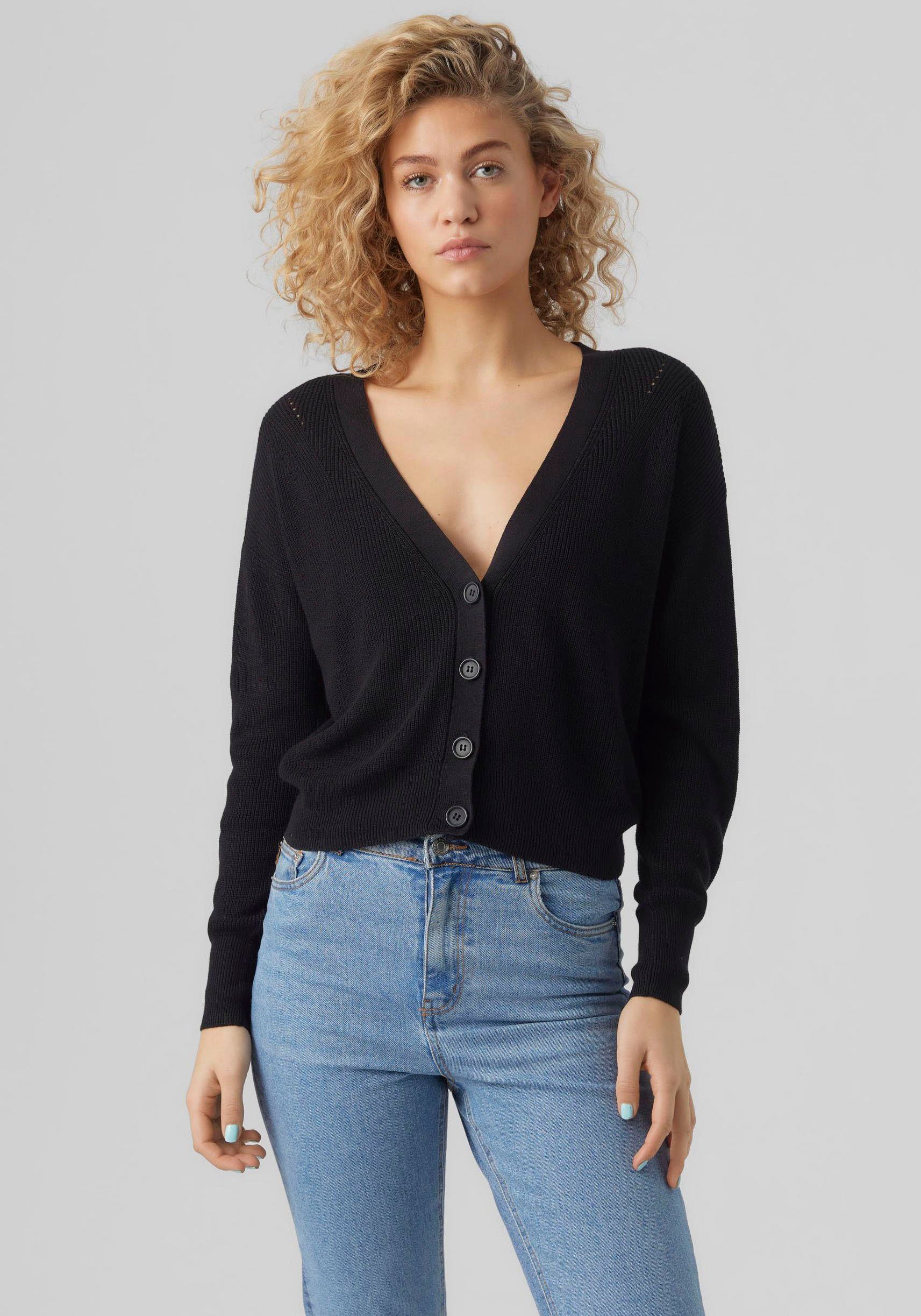 Vero Moda Strickjacke VMNEWLEXSUN LS SHORT günstig online kaufen