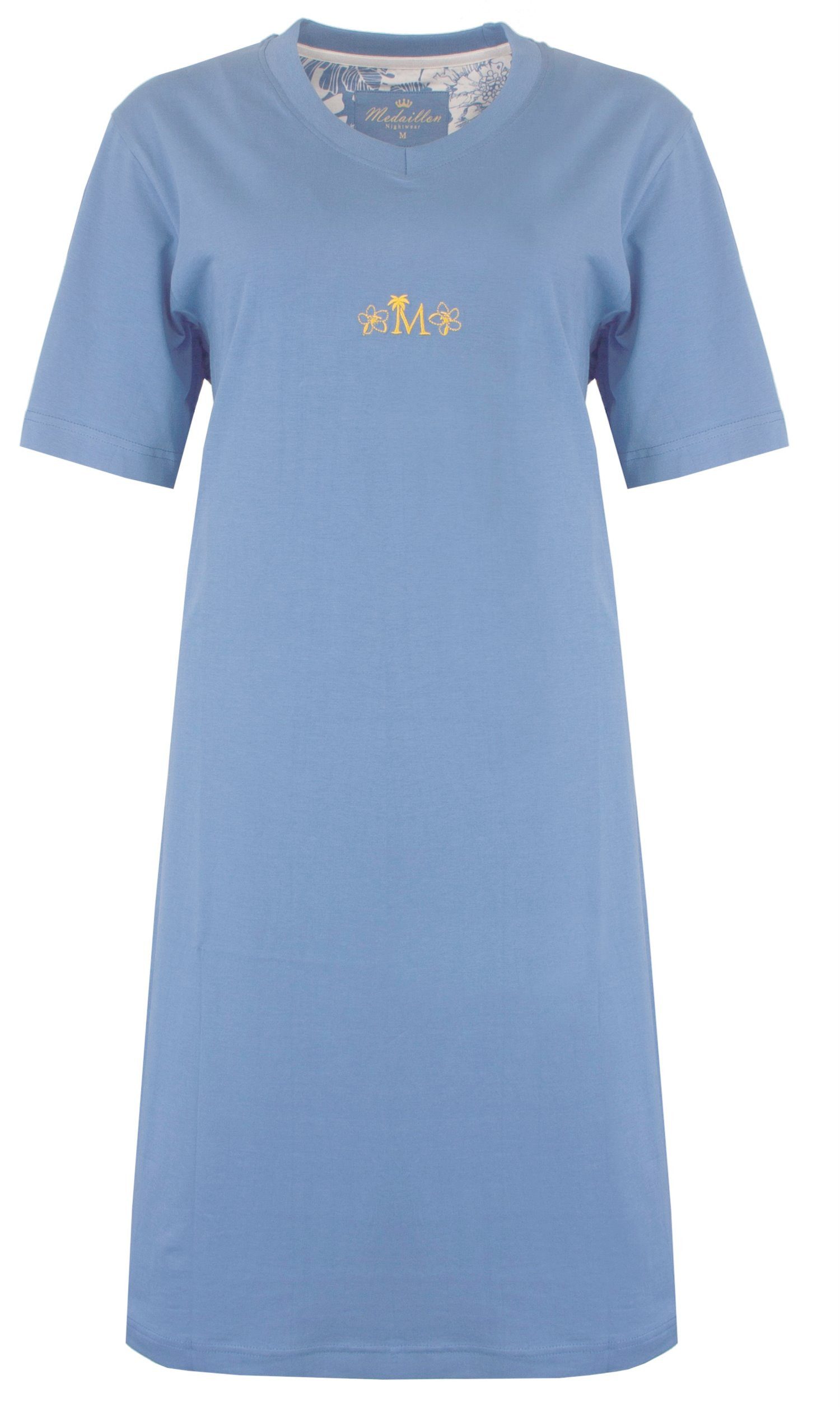 Medaillon Nachthemd Damen Schlafshirt mit kurzem günstig online kaufen