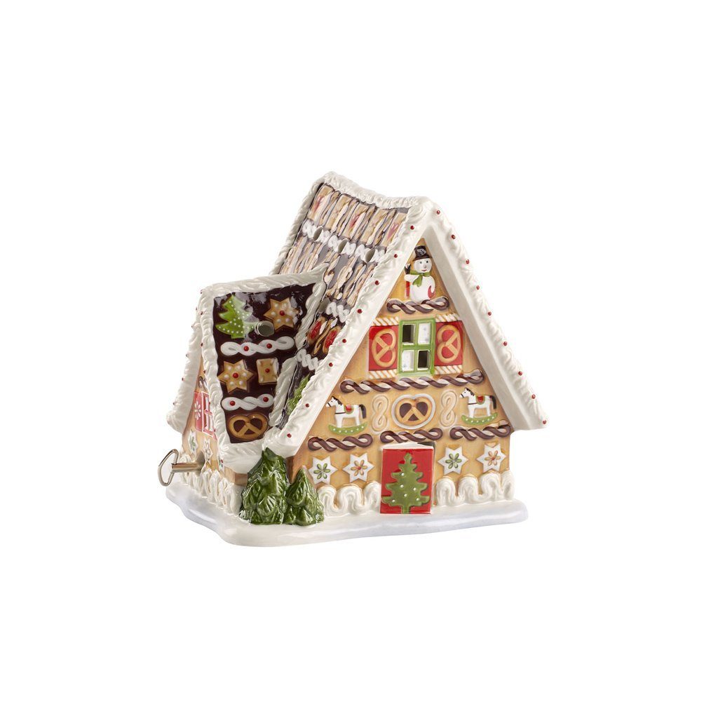 Villeroy & Boch Dekofigur Christmas Toys Lebkuchenhaus mit Spieluhr (1 St)