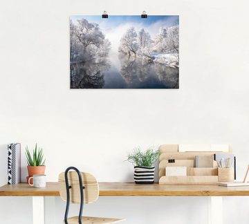 Artland Wandbild Winter in Oberbayern, Seebilder (1 St), als Leinwandbild, Poster, Wandaufkleber in verschied. Größen
