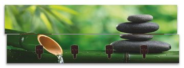 Artland Garderobenleiste Bambusbrunnen und Zen-Stein, teilmontiert