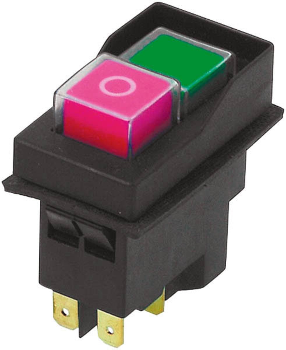 TRIPUS Schalter 555.199 Einbauschalter UA-TP02A UC 250V, 50HZ Nullspannungsschalter, Schutz vor unbeabsichtigtem Wiederanlauf