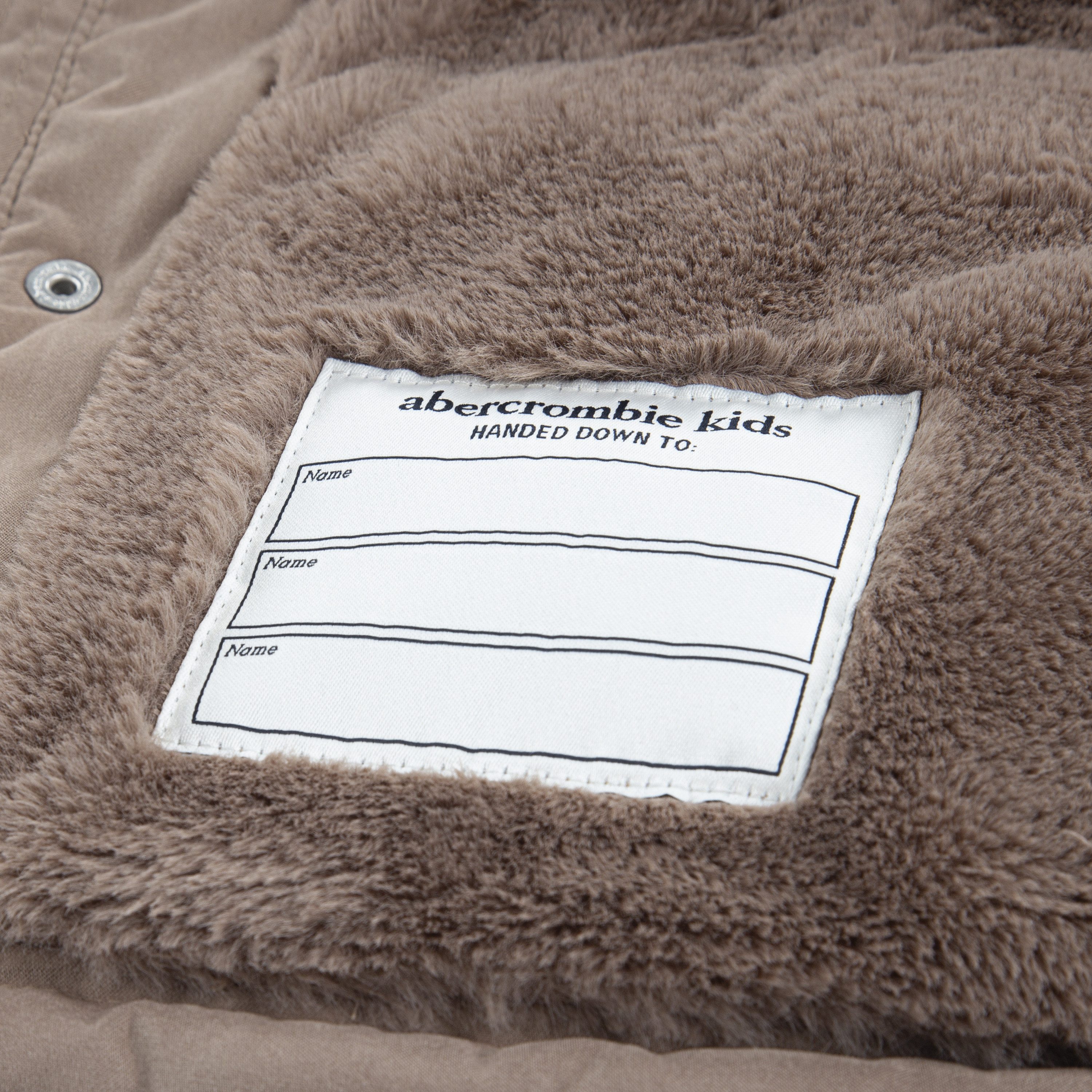 Abercrombie Kids Steppjacke Kapuzenfütterung mit Fellimitat – Bild 5 von 5