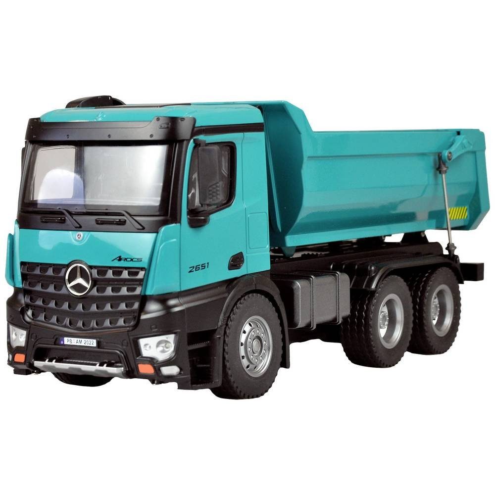 Modellbausatz Mercedes LKW Kipper PRO Metall V2 RTR petrol