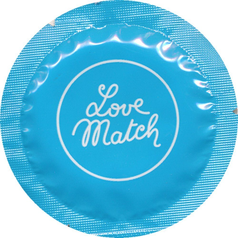 Love Match Kondome Classico klassische Packung Kondome Rundfolien 6 in mit, St